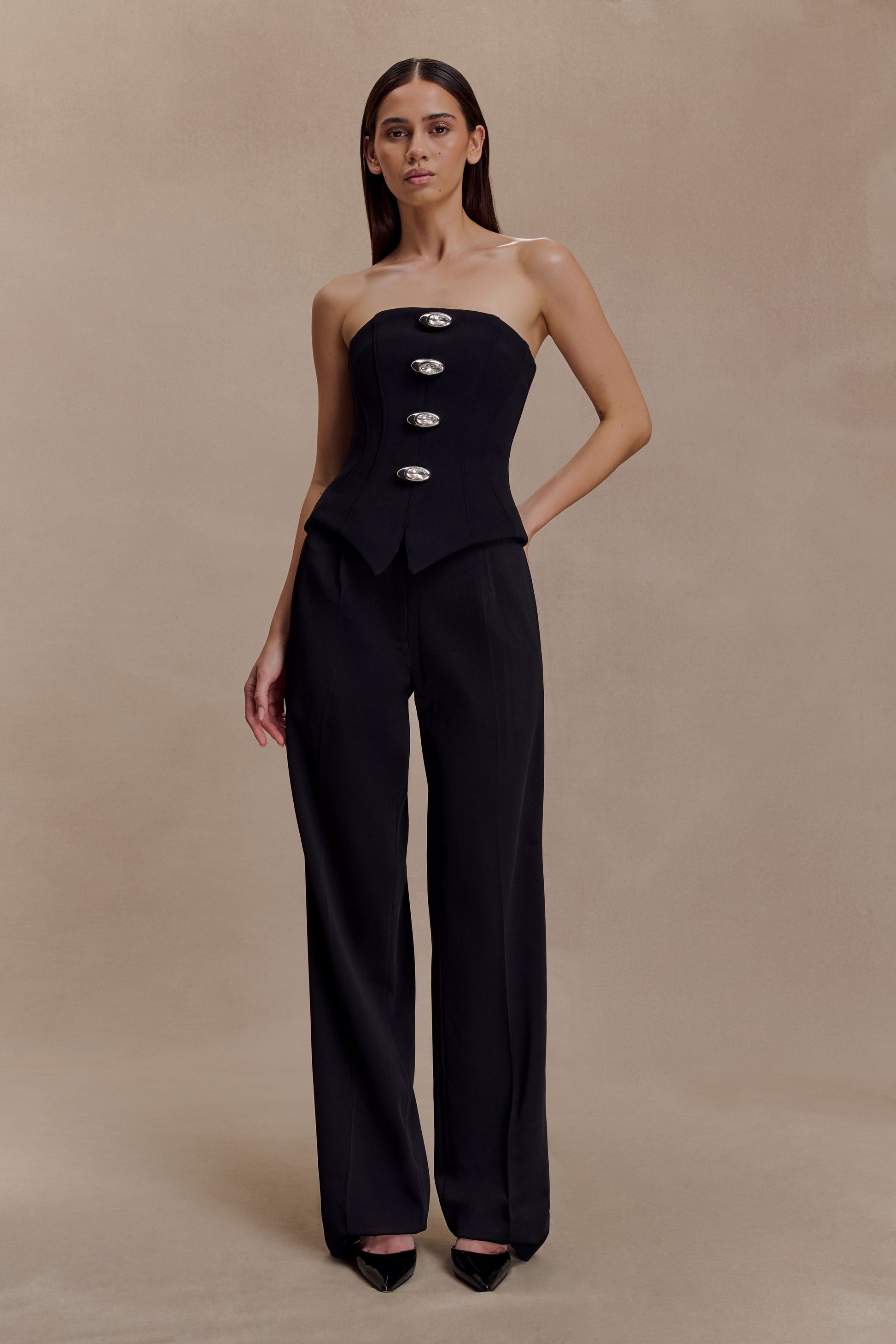 black satin dress pants women Women's Silky Satin Wedding Dressy Casual Elastic Waist Pants Party Club Wear Trousers Black at Amazon Women's Clothing store