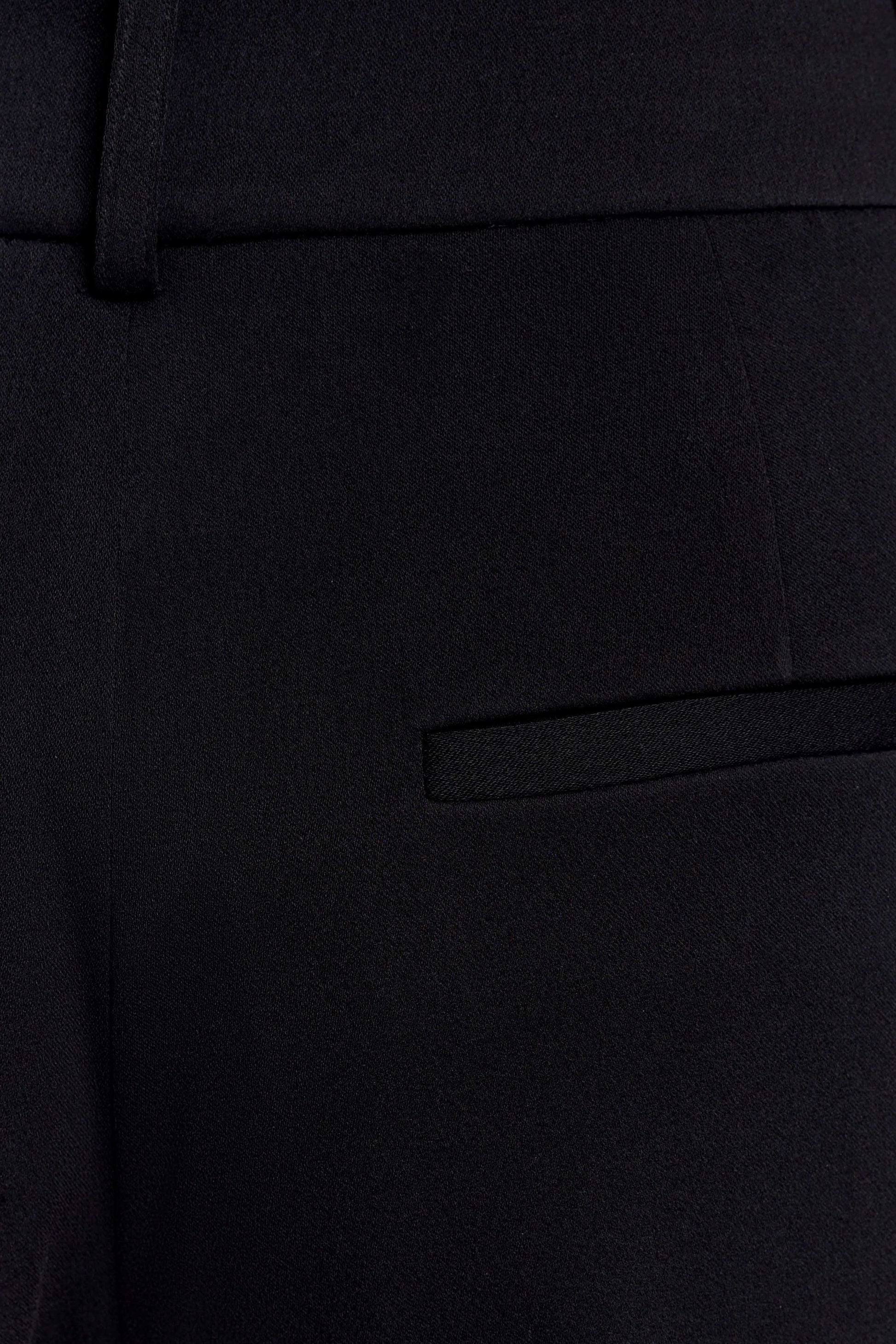 Fatima Satin Straight Leg Pant - Black #7