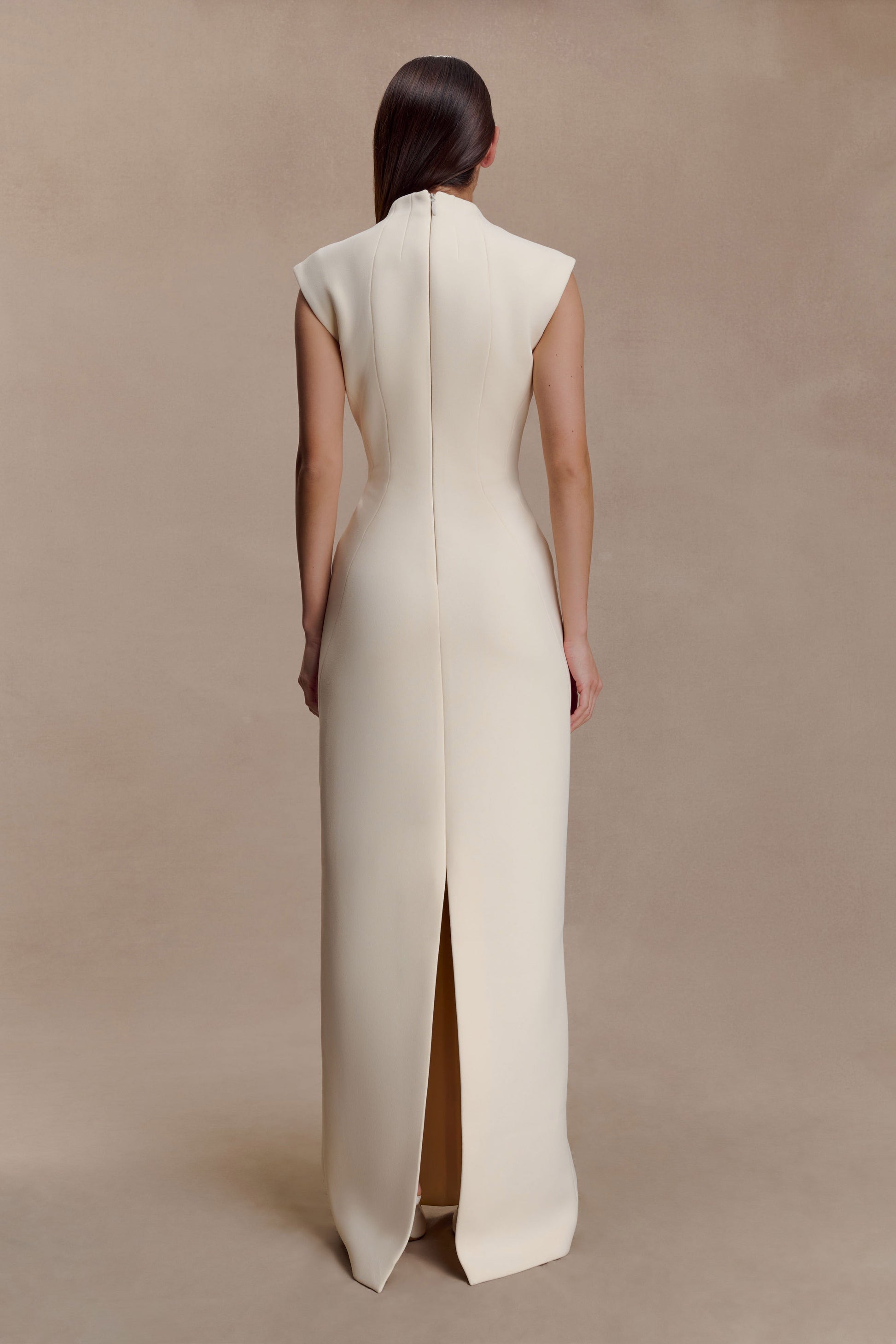 Michelle Cut Out Maxi Dress / Buttercream | MESHKI | L Michelle Cut Out Maxi Dress / Buttercream | MESHKI | L
