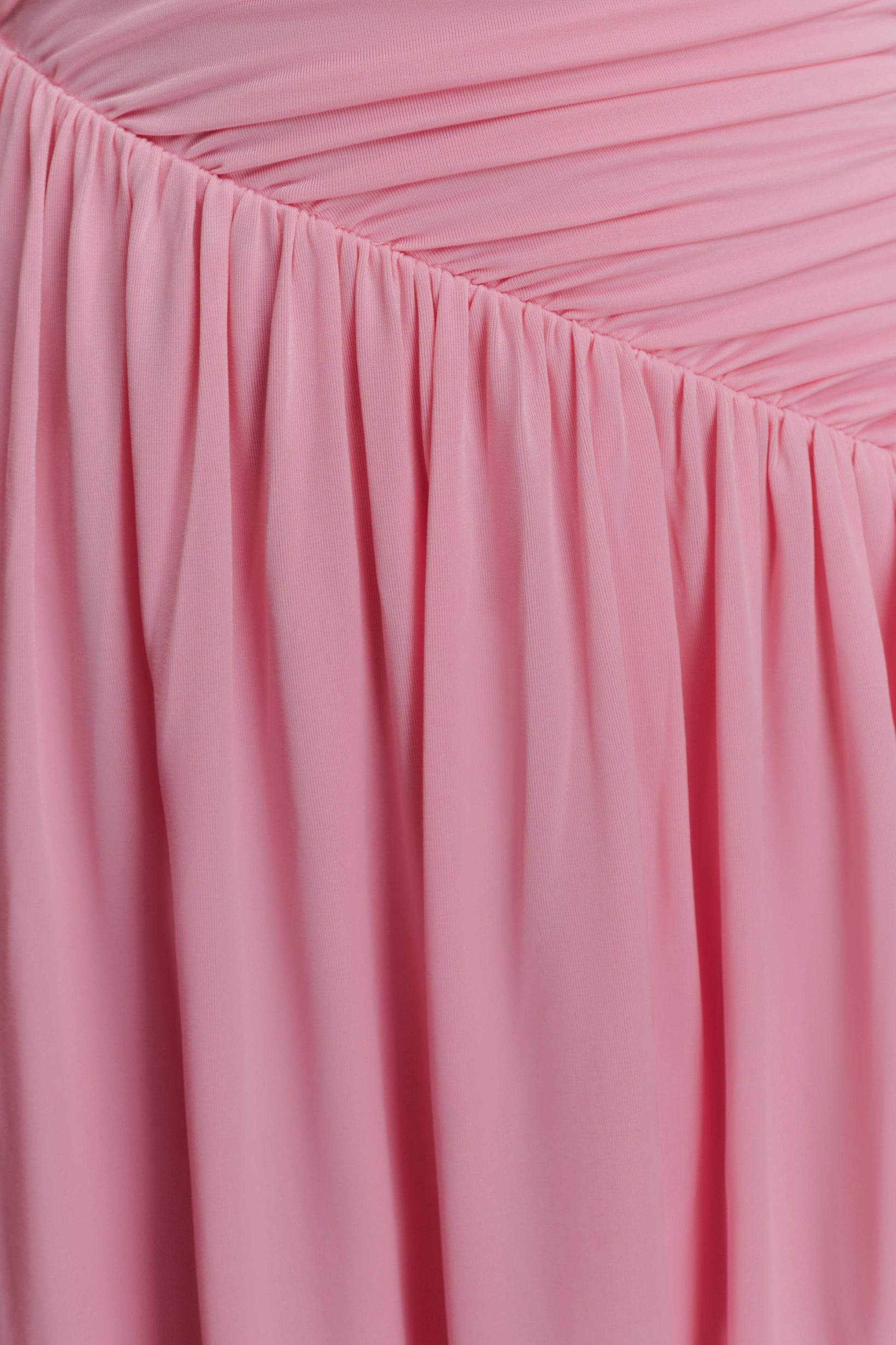 Ayeshya Slinky Asymmetric Maxi Dress - Candy Pink #5