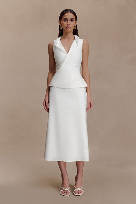 White Midi Dresses - Shop Online | MESHKI US White Midi Dresses - Shop Online | MESHKI US