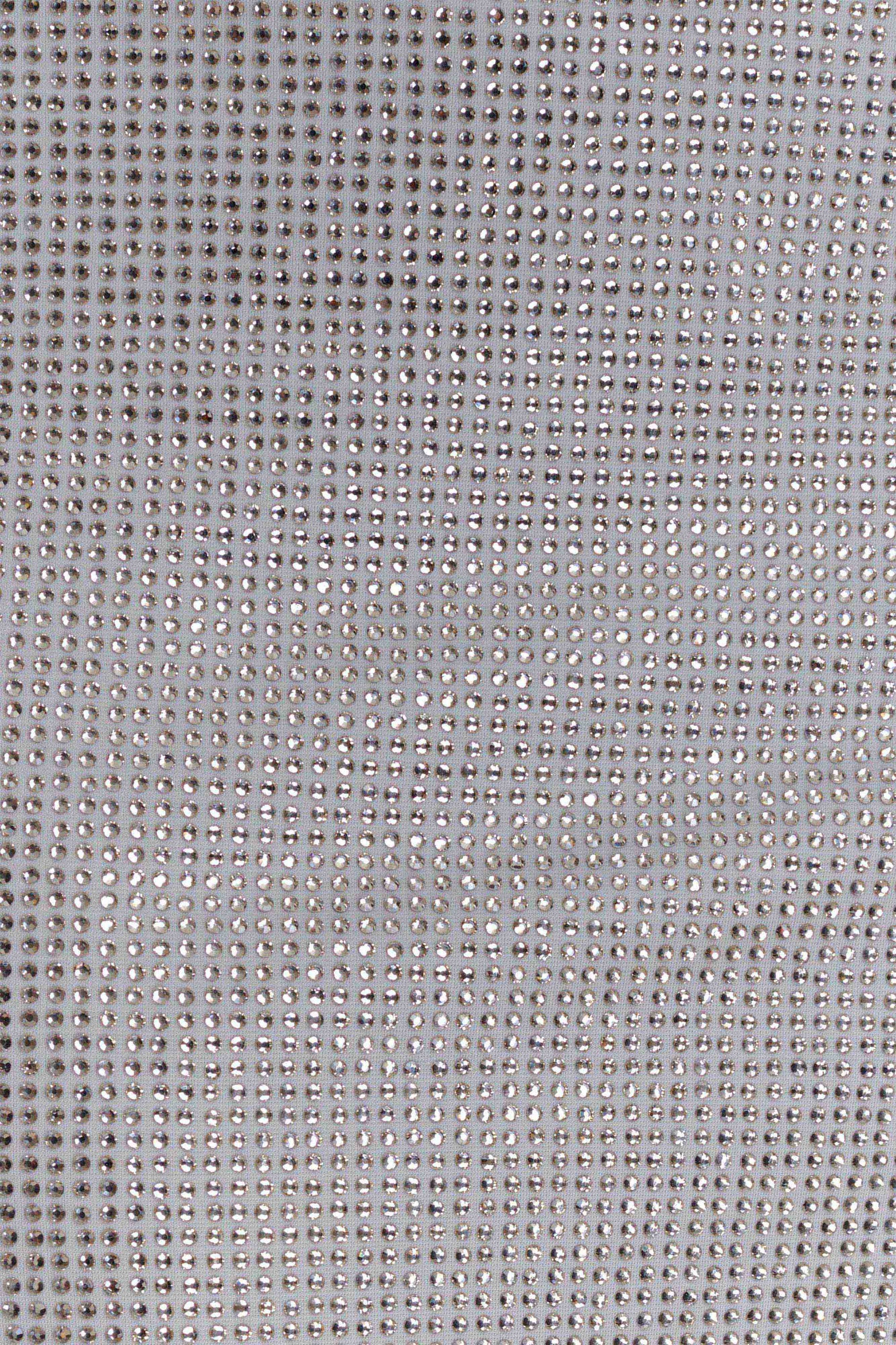 Darius Diamante Cowl Mini Dress - Silver #7