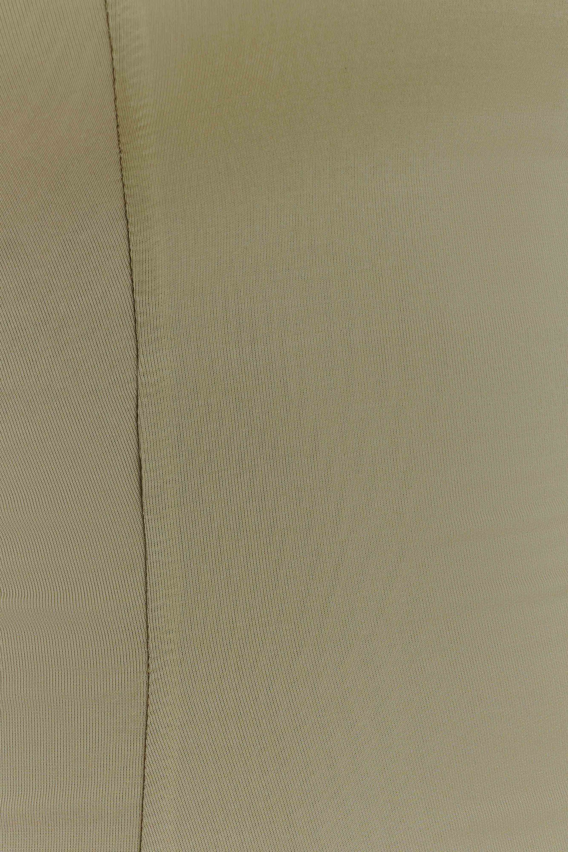 Mattea Slinky And Mesh Mini Dress With Scarf - Sage #7