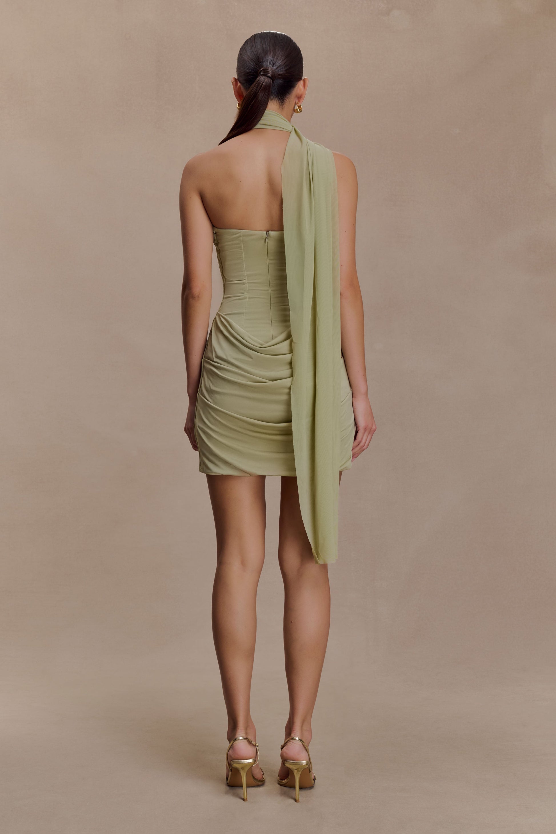sage mesh dress Stephanie Mesh Ruffle Maxi Dress Sage | Wedding Guest Dress | Maxi