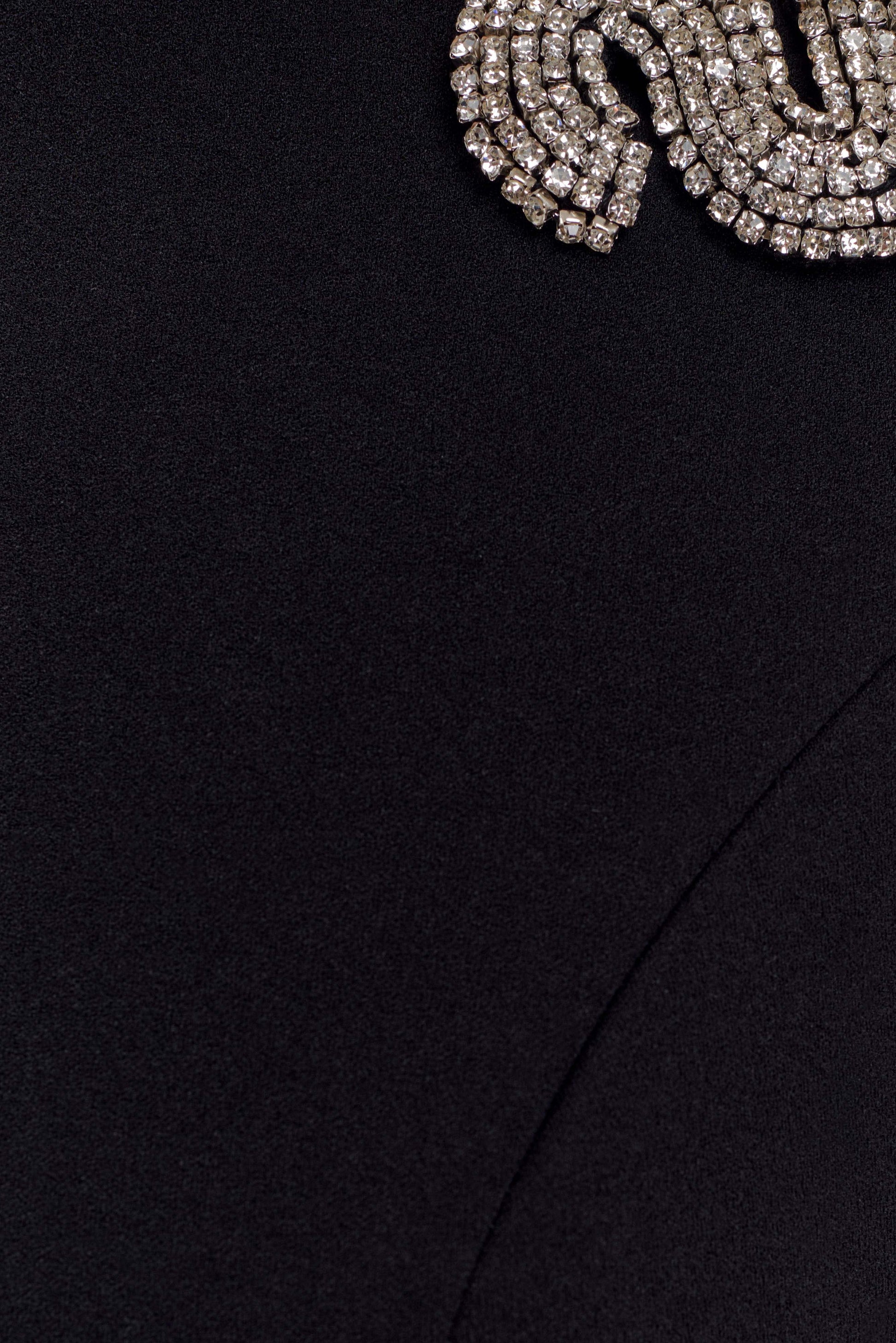 Lorde Embellished Crepe Maxi Dress - Black #7