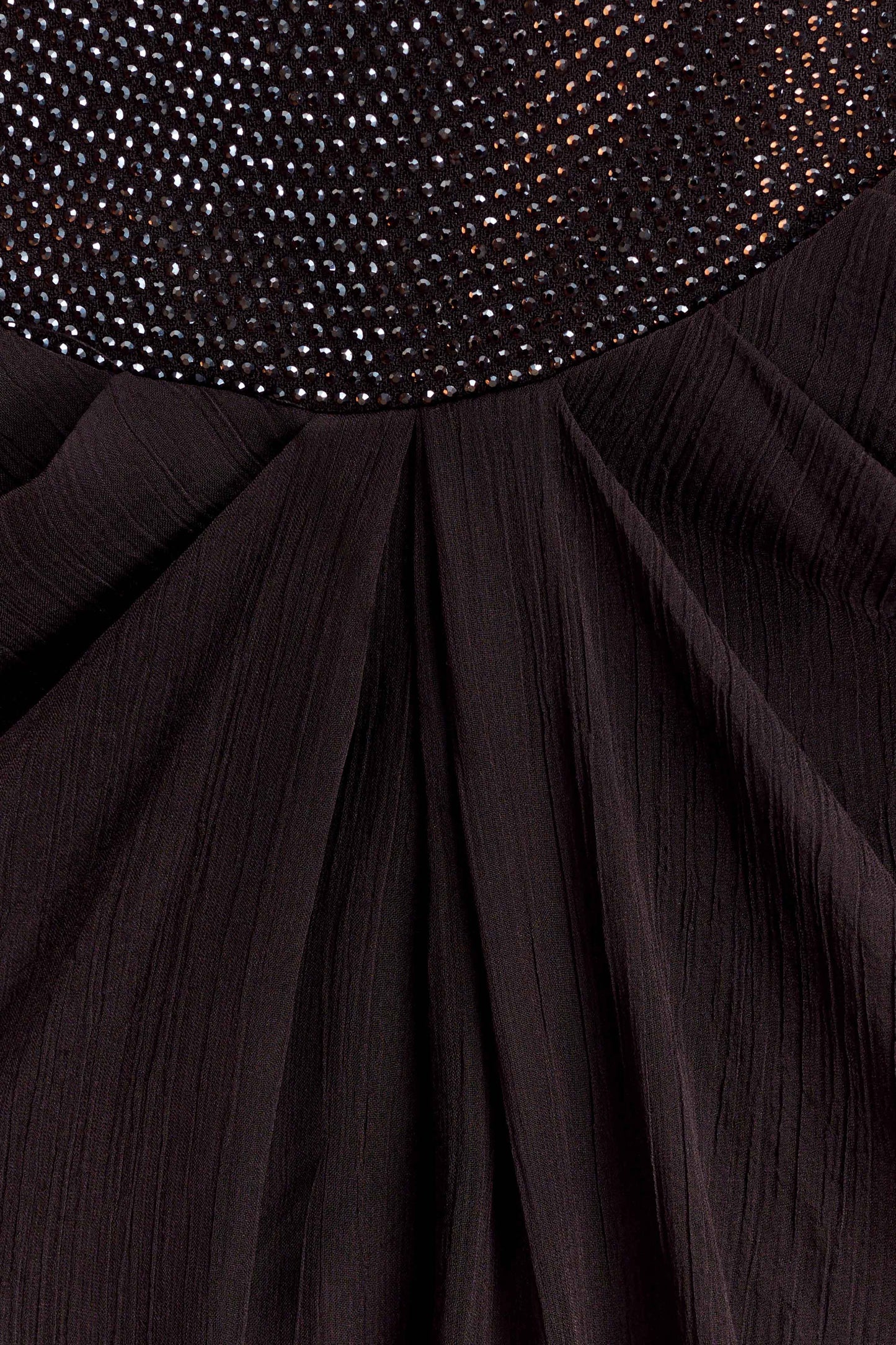 Siren Satin And Diamante Maxi Skirt - Dark Chocolate