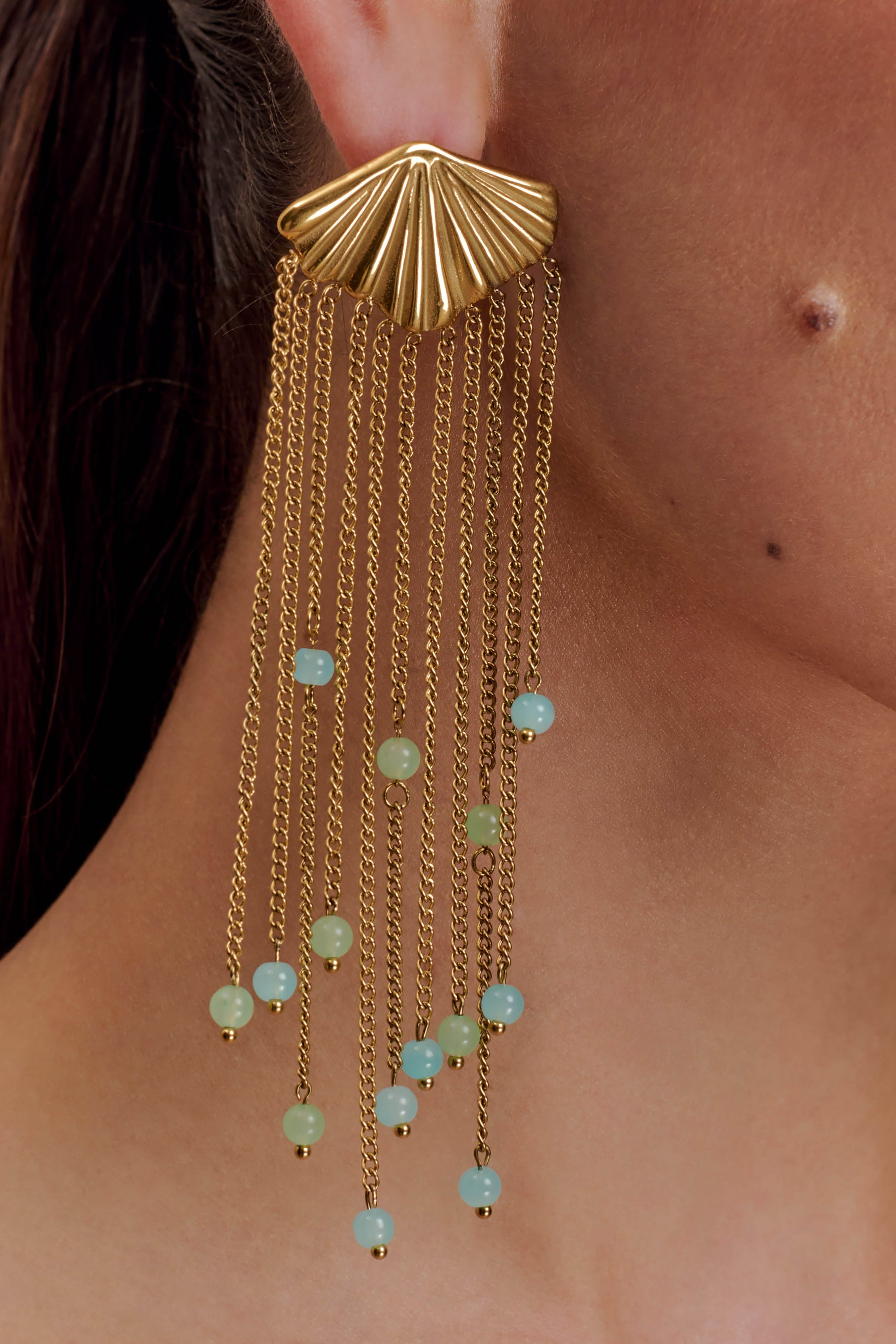 Maia Chandelier Earrings - Gold #3