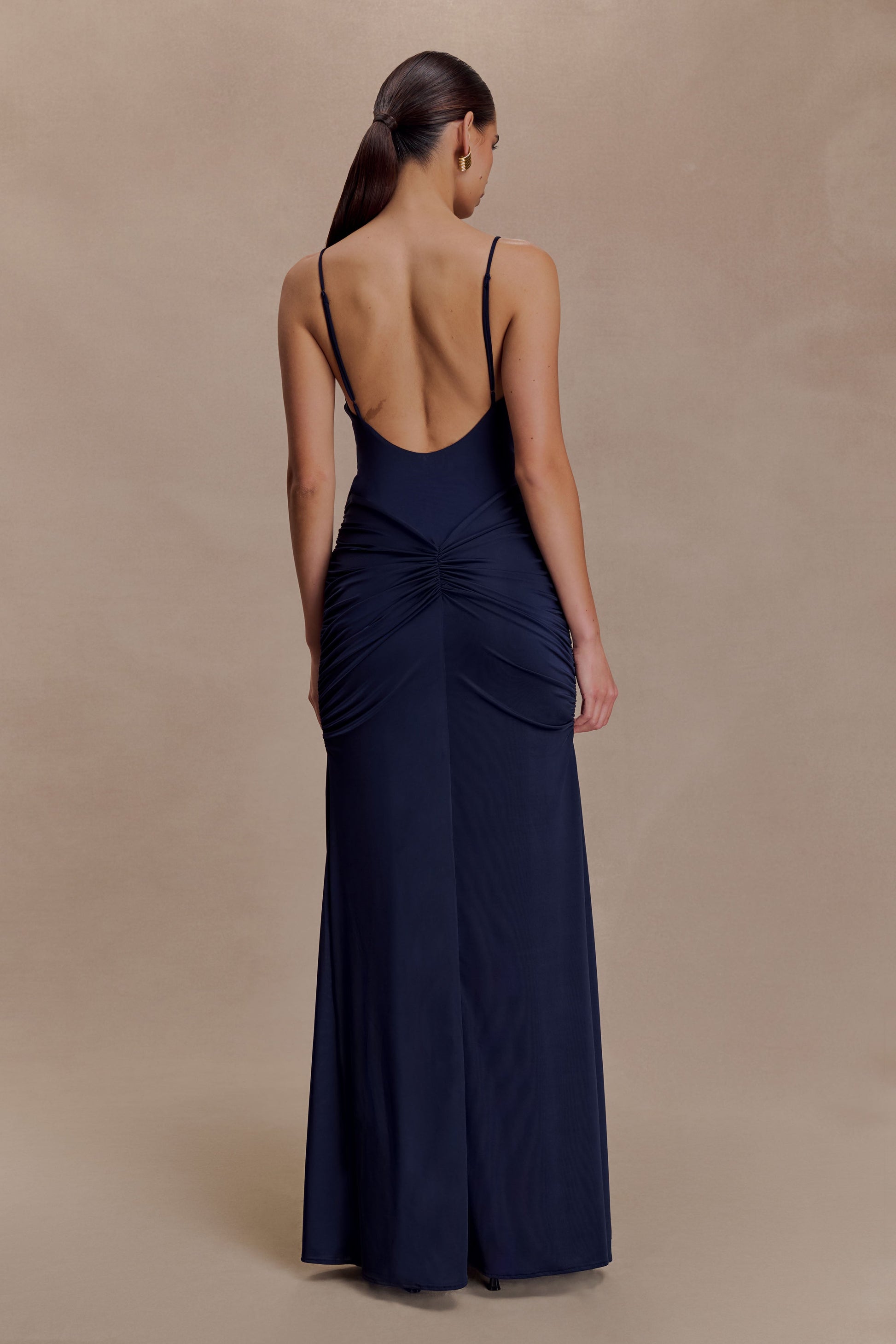 Roisin Slinky Maxi Dress - Navy #2