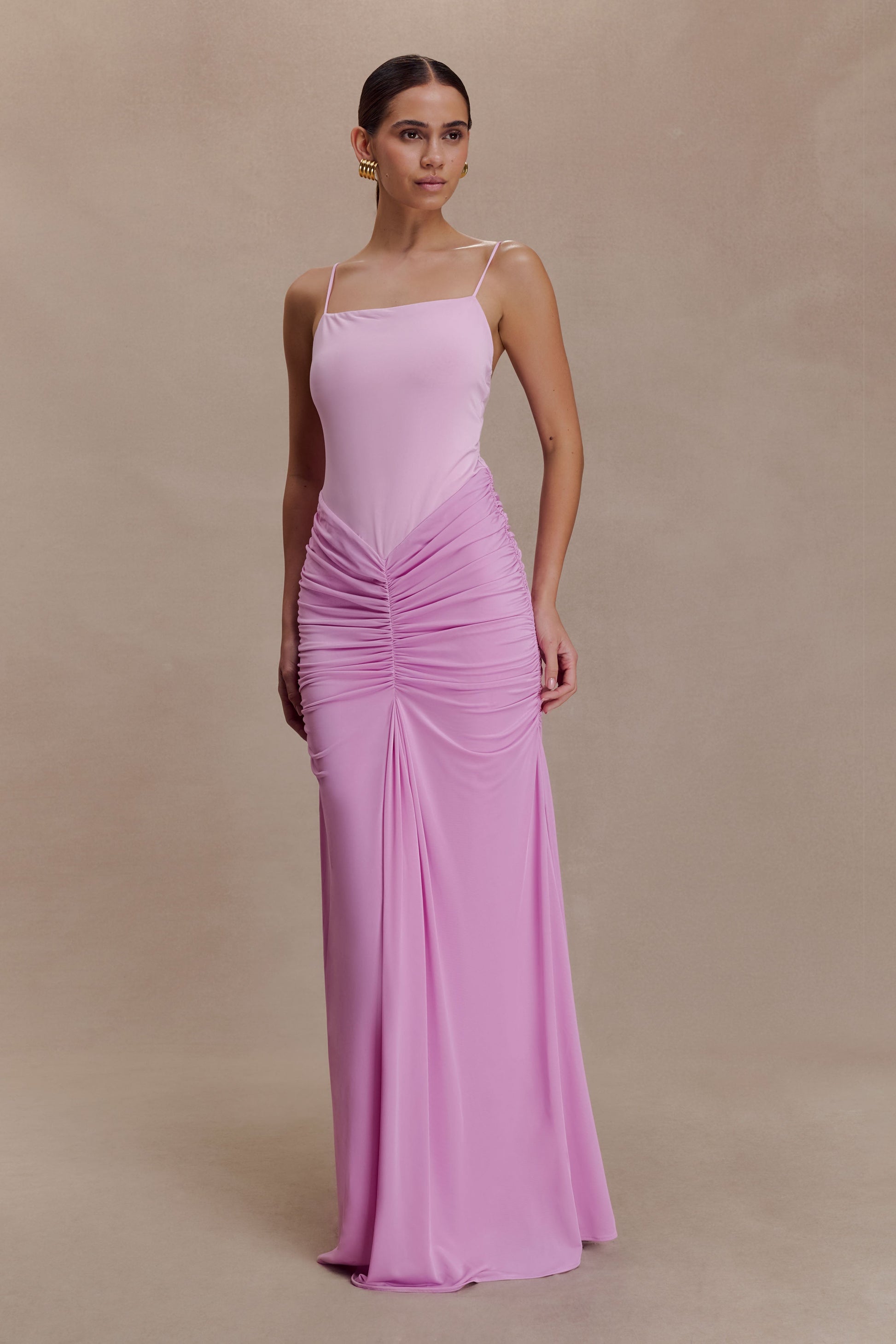 Roisin Slinky Maxi Dress - Powder Pink #5
