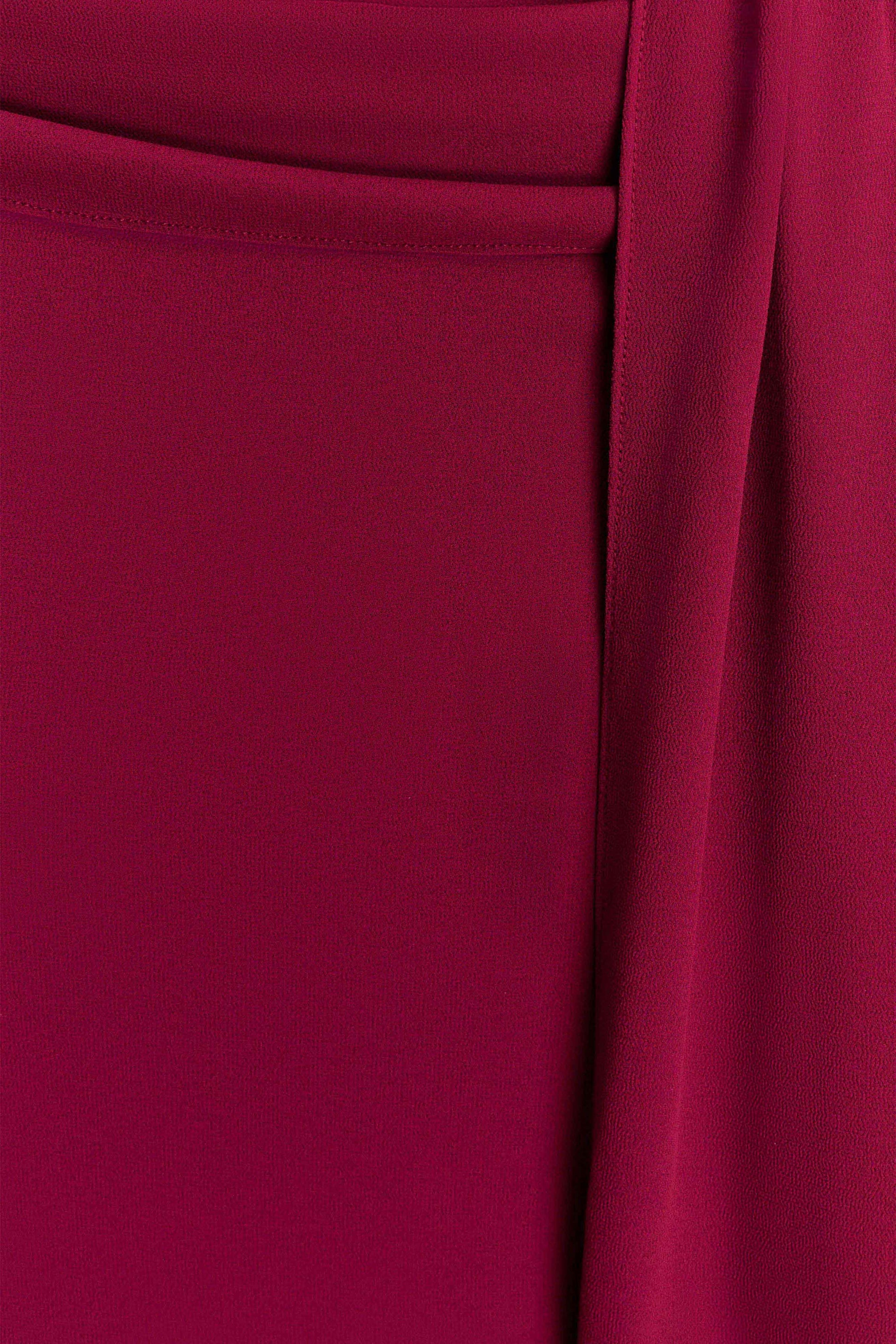 Celina Chiffon Halter Top With Hardware - Cherry Red #7