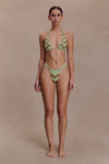 Robyn Beaded Bikini Bottom - Sage