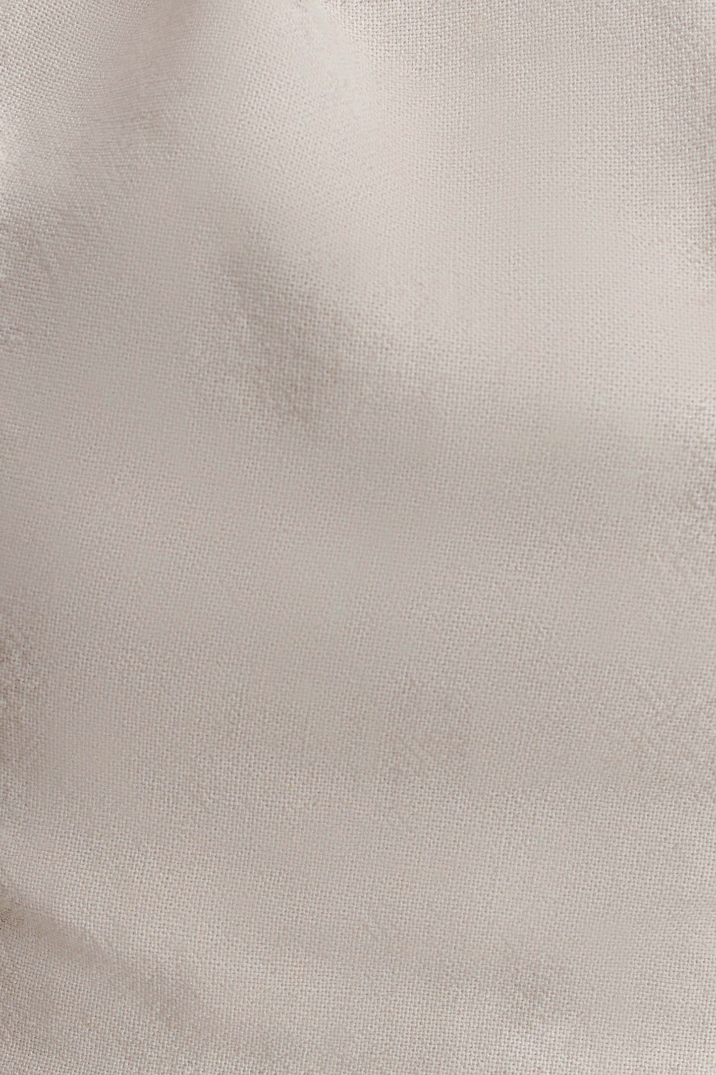 Gabby Asymmetrical Neckline Linen Beaded Top - Natural