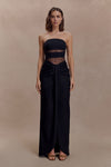 Paulina Cut Out Strapless Maxi Dress - Black