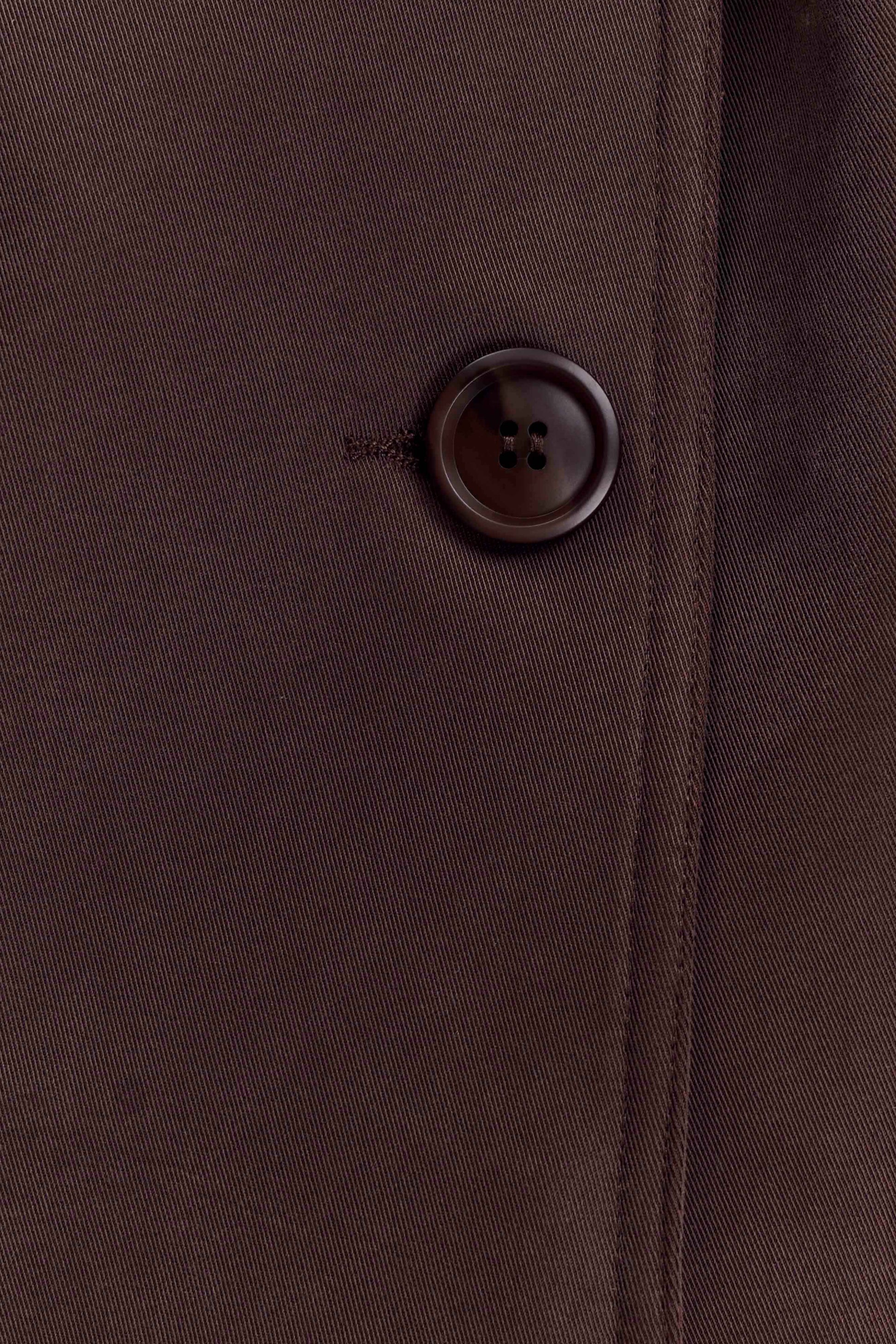 Alden Short Trench Jacket - Chocolate #6