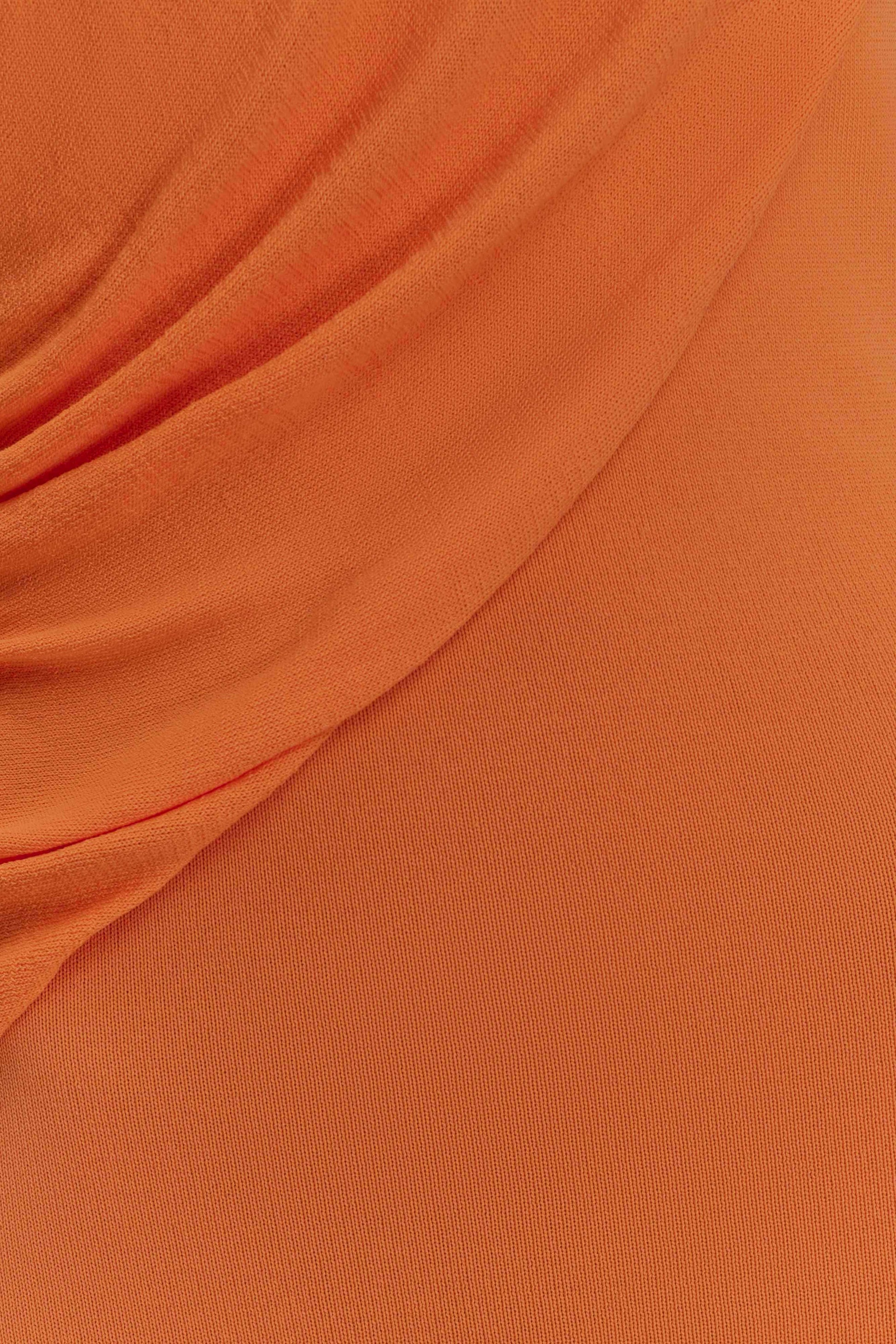 Elma Halter Knit Maxi Dress - Orange | MESHKI US Elma Halter Knit Maxi Dress - Orange | MESHKI US