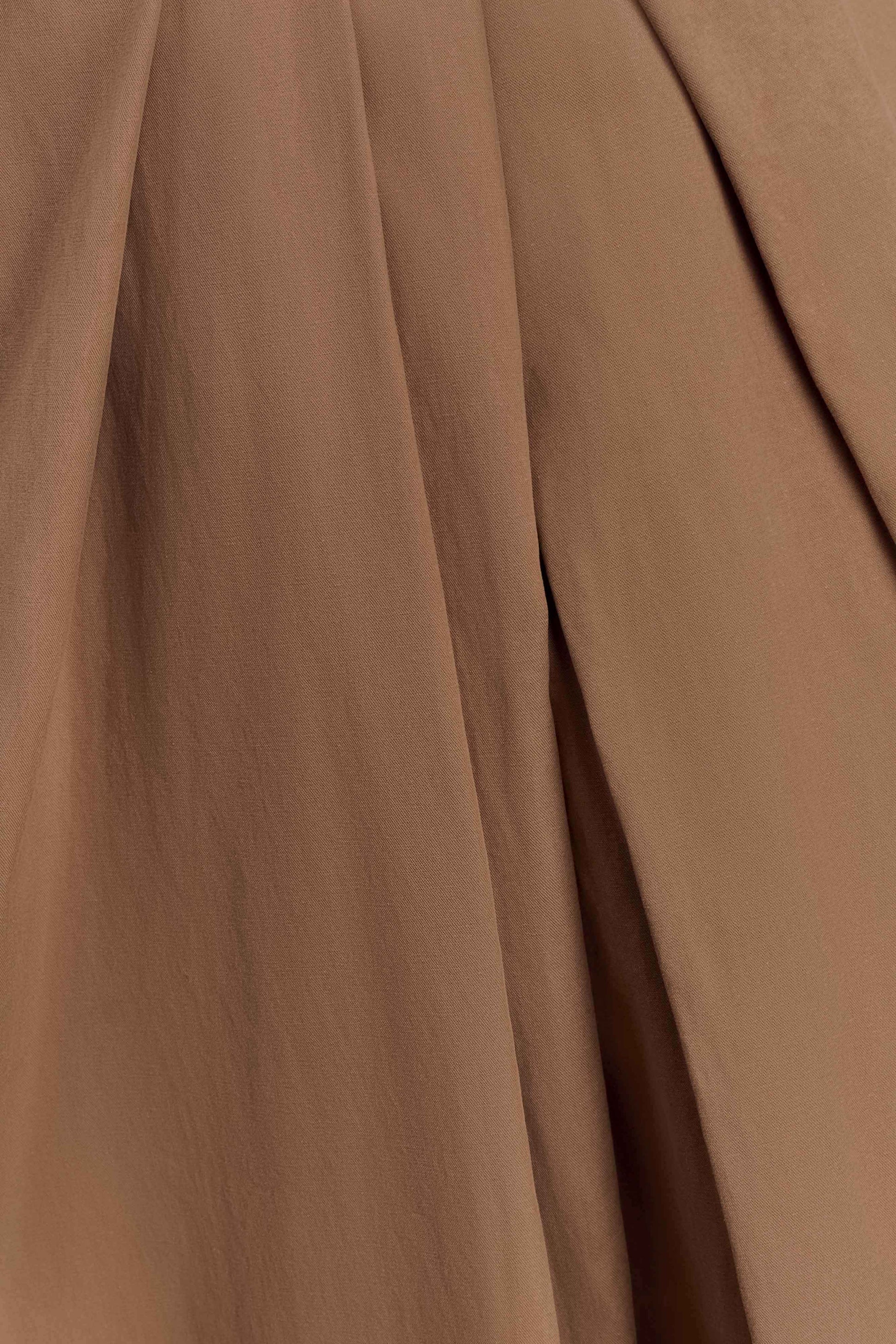 Owen Draped Wide Leg Pants - Mocha #7