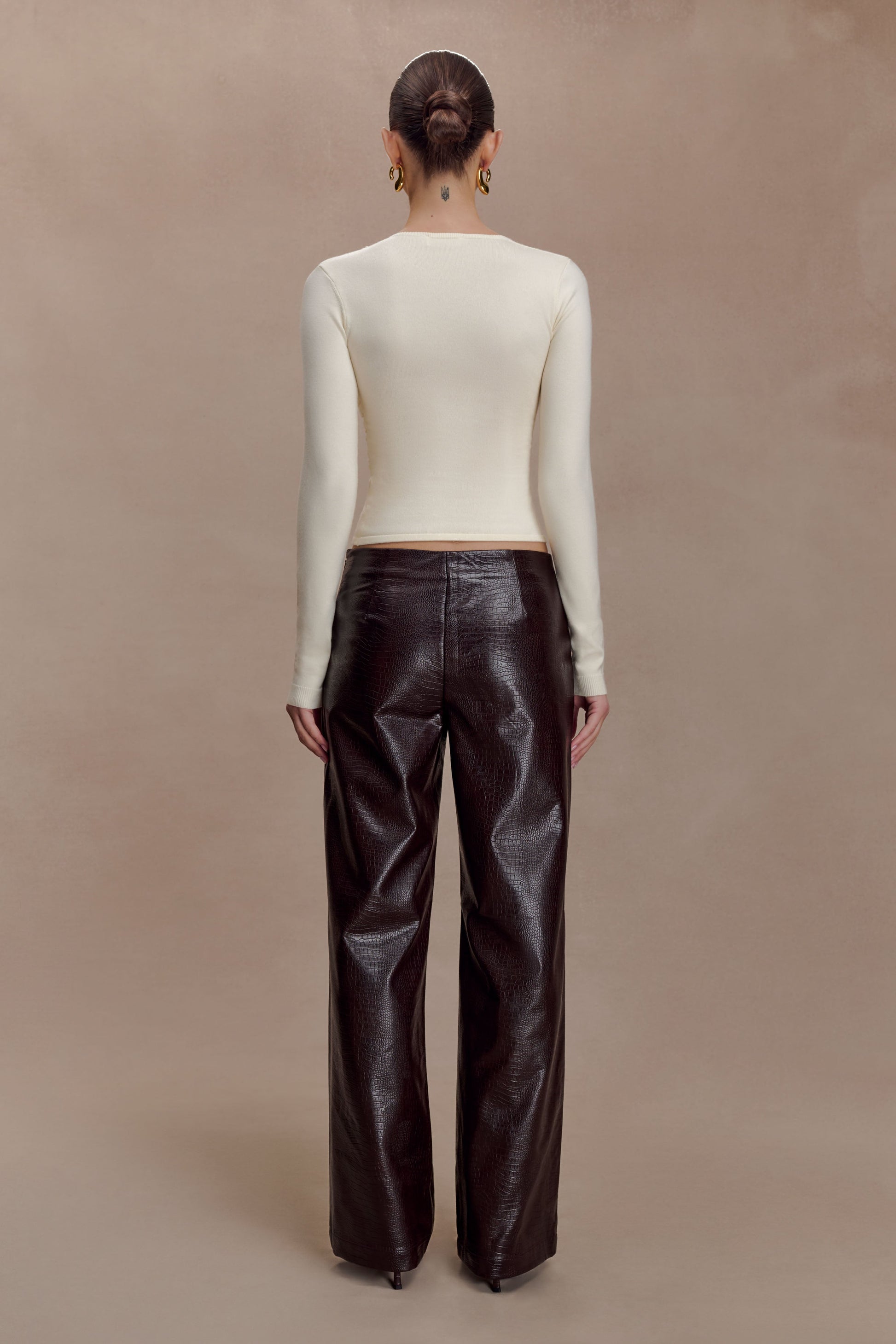 Kaylen Knit Long Sleeve Top - Ivory #5