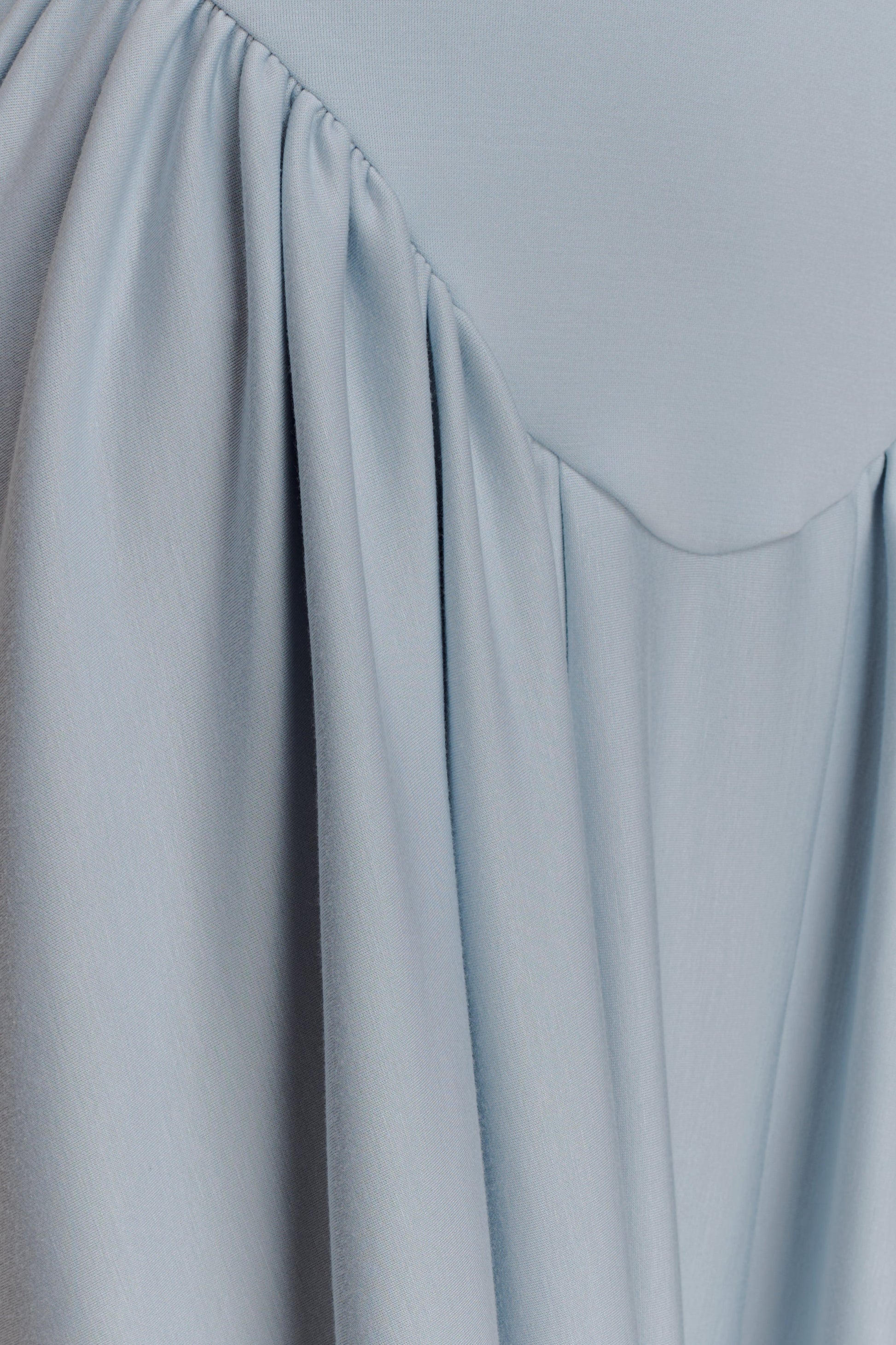 Angelina Scuba Halter Midi Dress - Pale Blue #5