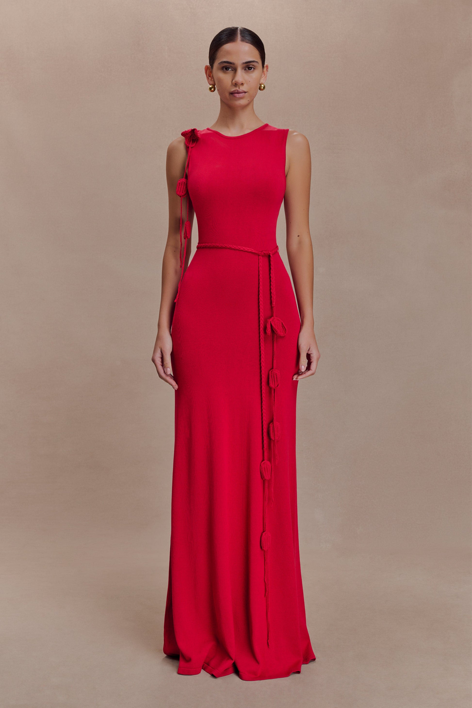 Monay Tulip Maxi Dress - Raspberry #2