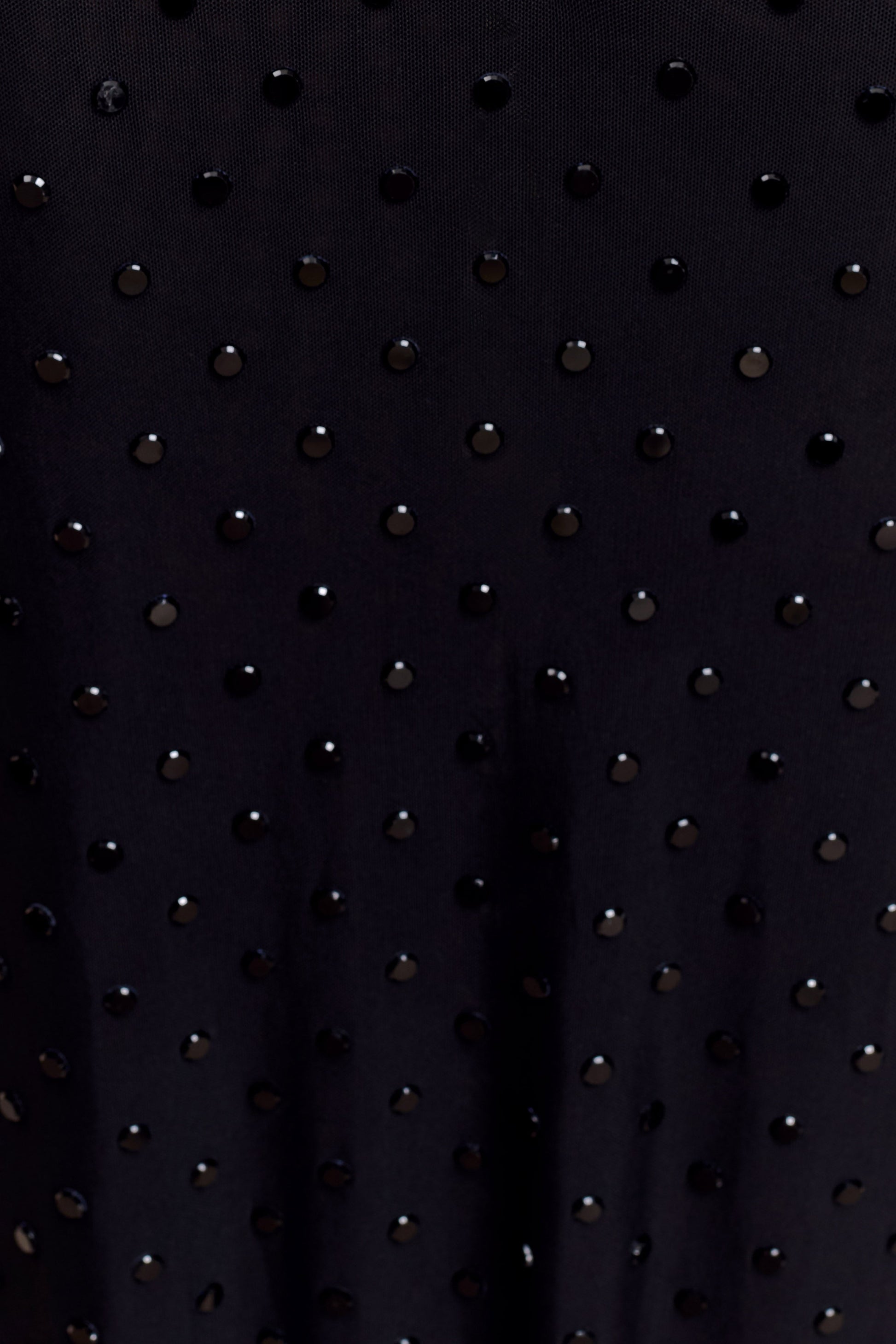 Acadia Diamante Long Sleeve Maxi Dress - Black #9