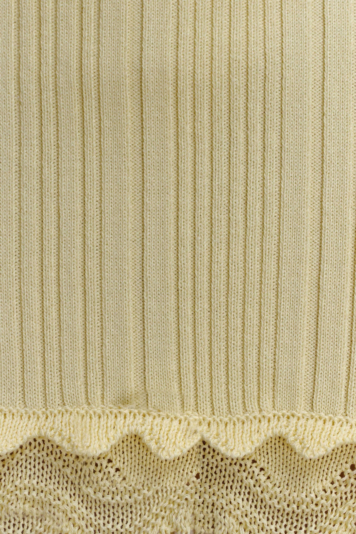 Coleene Pointelle Knit Maxi Skirt - Lemon