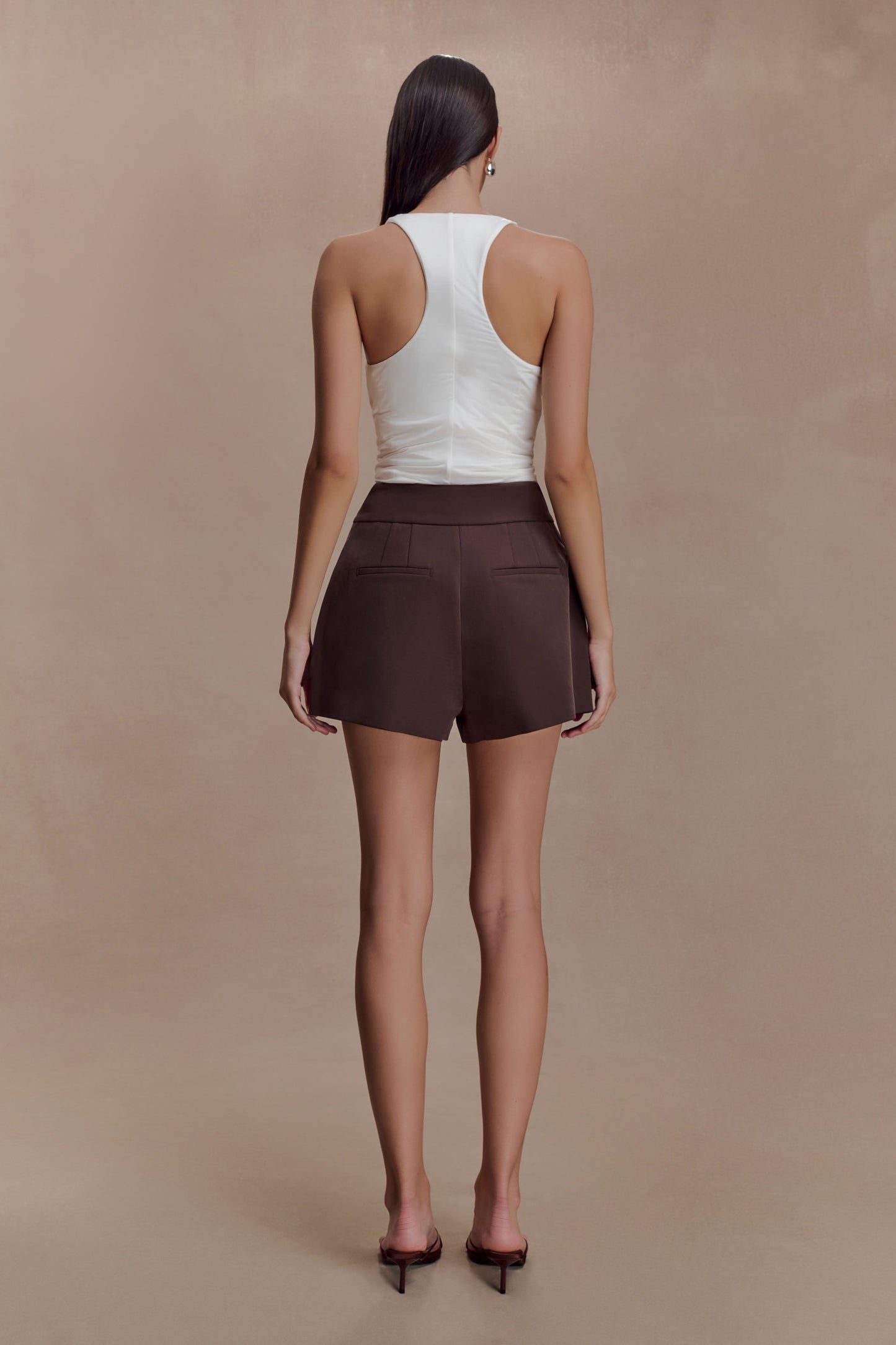 Alessandra Slinky Ruffle Top - Ivory