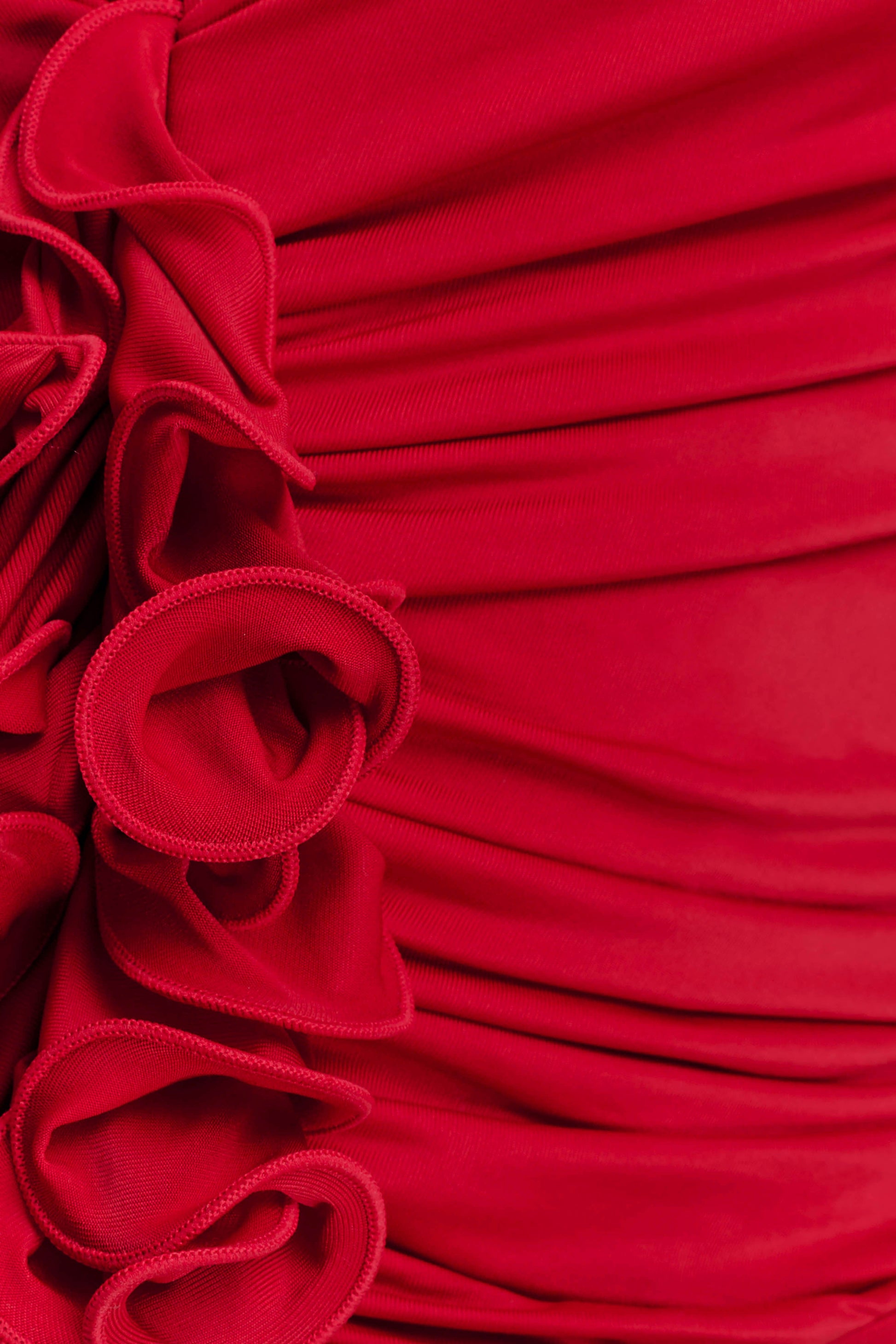 Alessandra Slinky Ruffle Top - Ruby #6