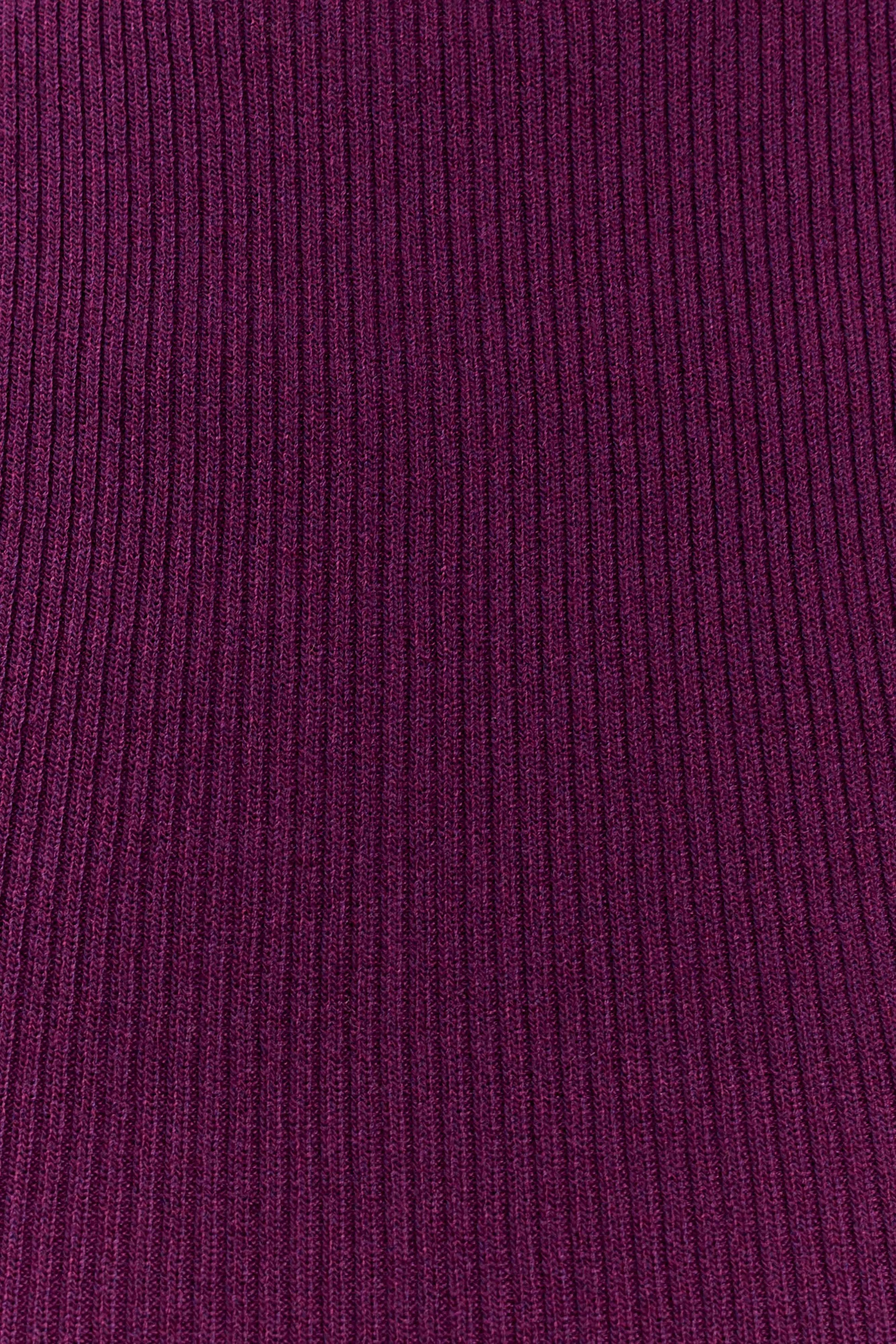 Diya Ribbed Sleeveless Top With Wire Hem - Plum #6