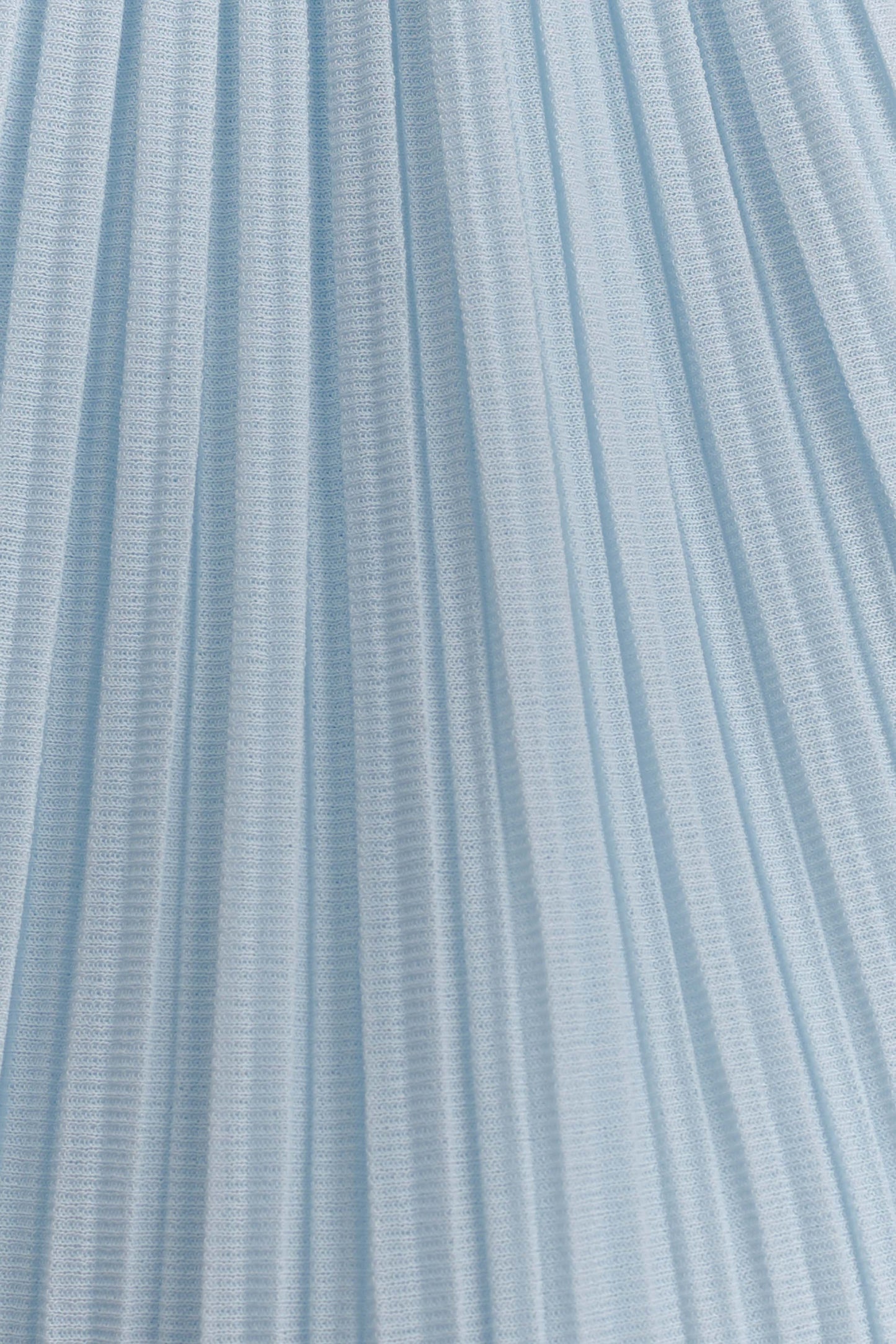 Amaris Sleeveless Plisse Halter Top - Pale Blue