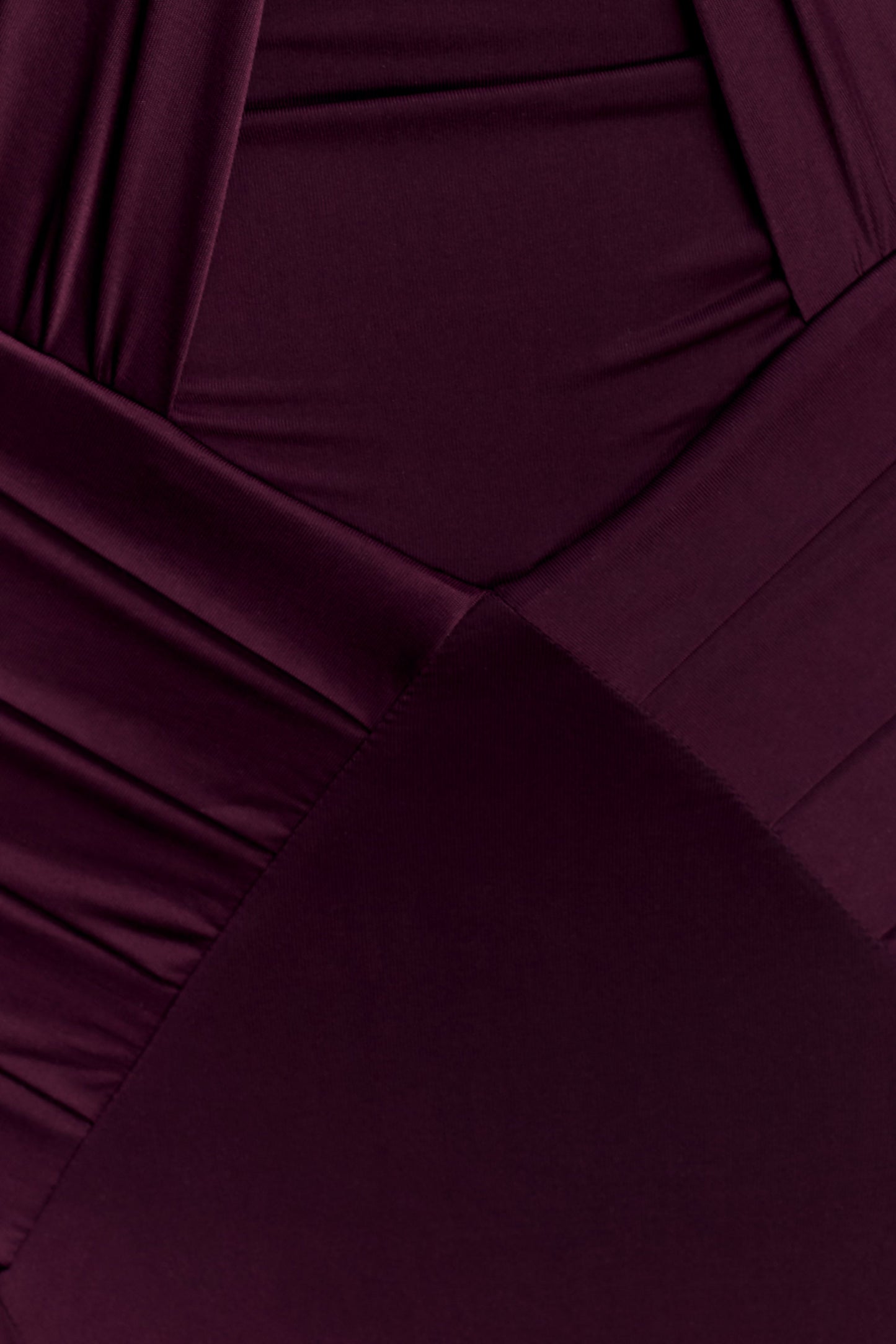 Indira Gathered Slinky Halter Maxi Dress - Mahogany