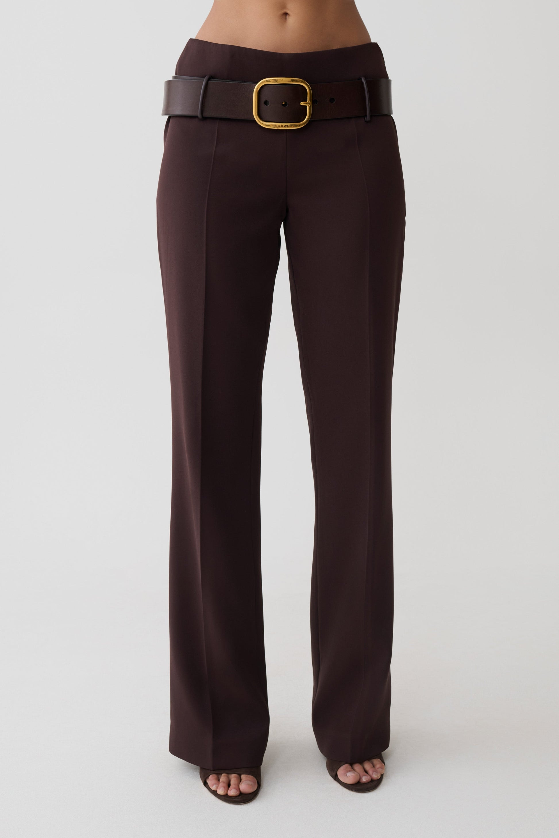 Brooke Straight Leg Suiting Pant - Burgundy #8