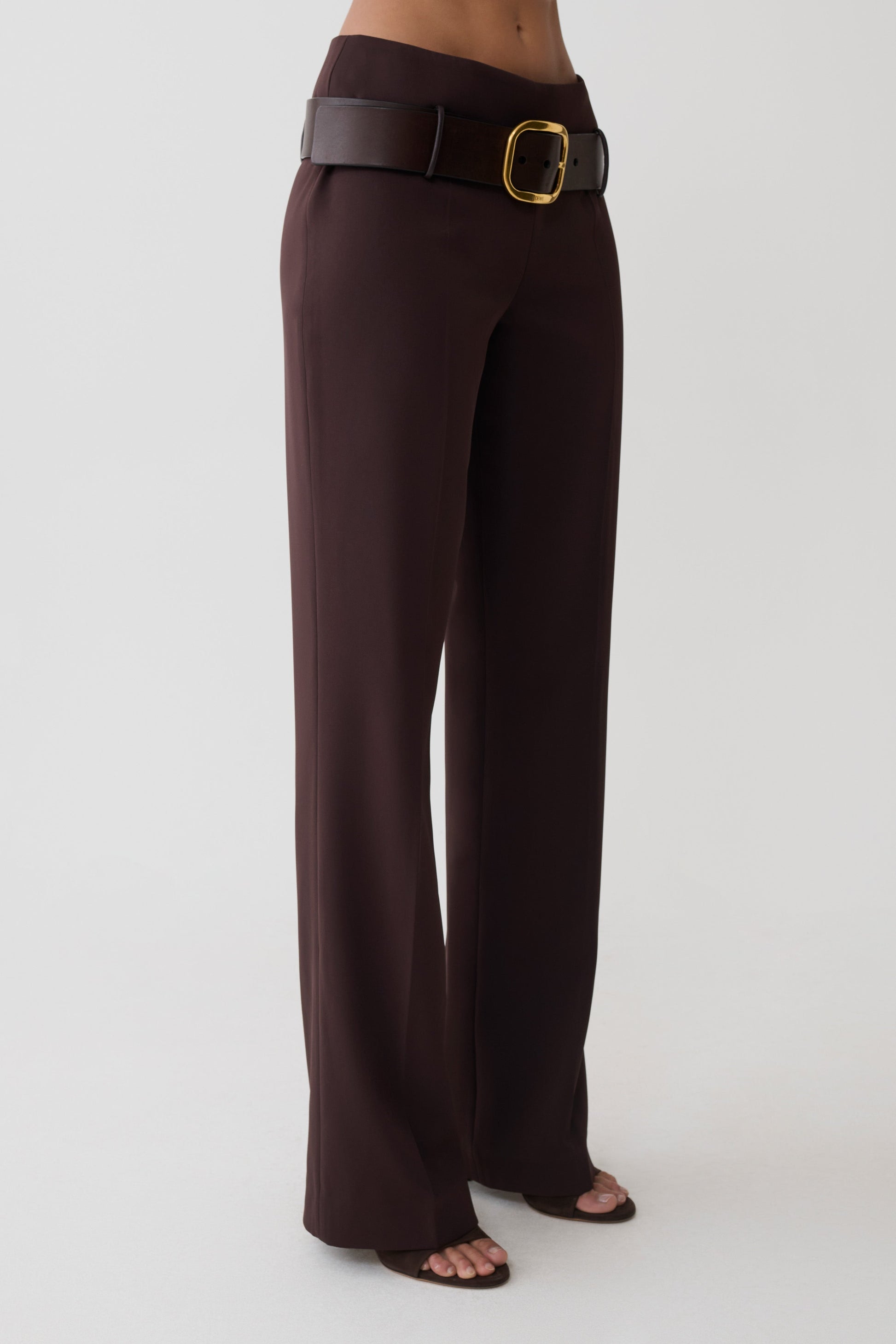 Brooke Straight Leg Suiting Pant - Burgundy #6