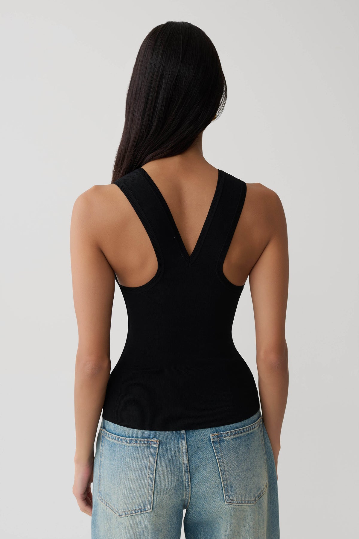 Marleen Knit Tank Top - Black #2