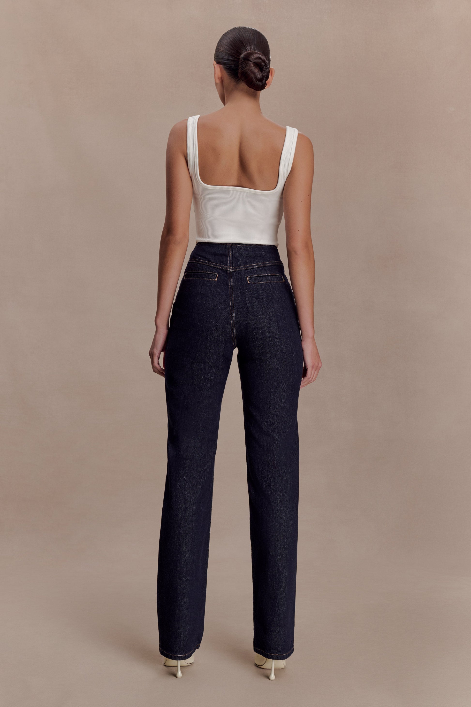 Clarrissa High Rise Jeans - Washed Indigo Blue #2