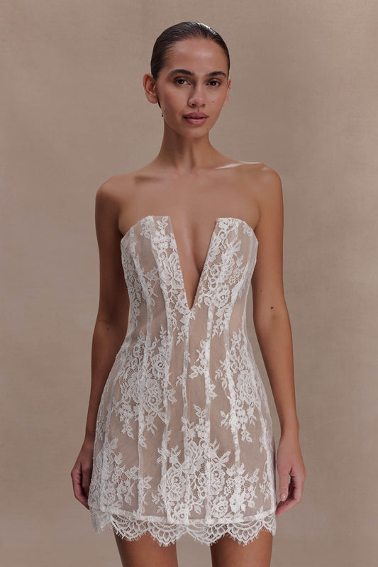 White Mini Dresses - For Graduation & More | MESHKI US White Mini Dresses - For Graduation & More | MESHKI US
