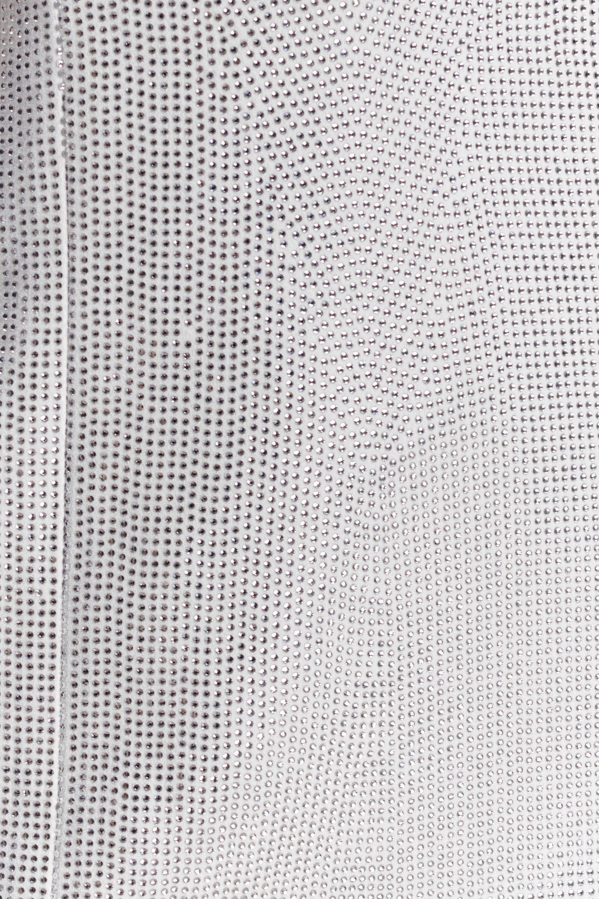 white crepe diamante mesh mini dress Raina Diamante Halter Mini Dress / White | MESHKI