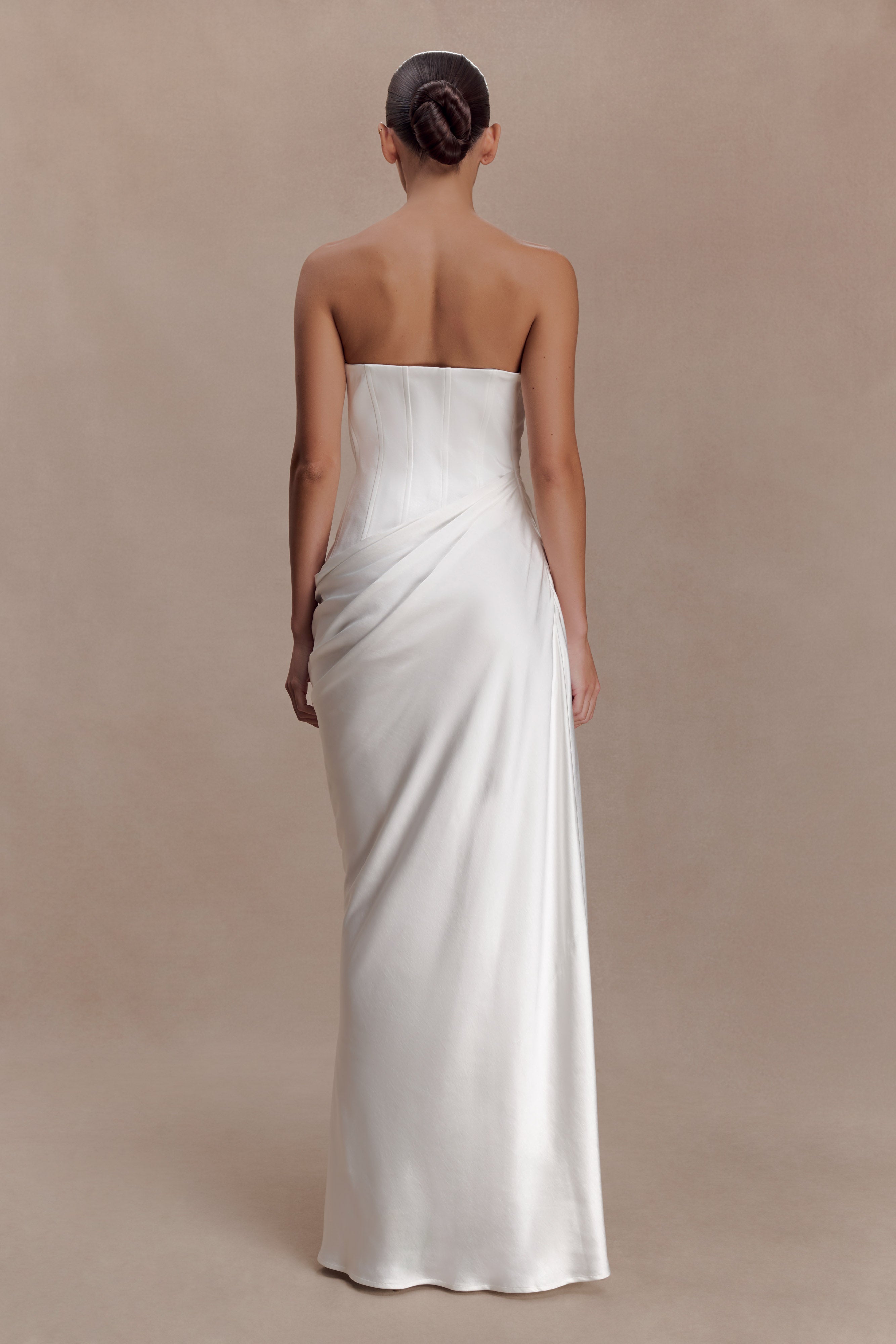 west kei strapless maxi dress Grace Draped Waist / Ivory | MESHKI Color:Blue Hawaii Blue Feelin' 22 Cream Sequin Perfect for a wedding Sort by Length- Short Bridesmaid Dresses