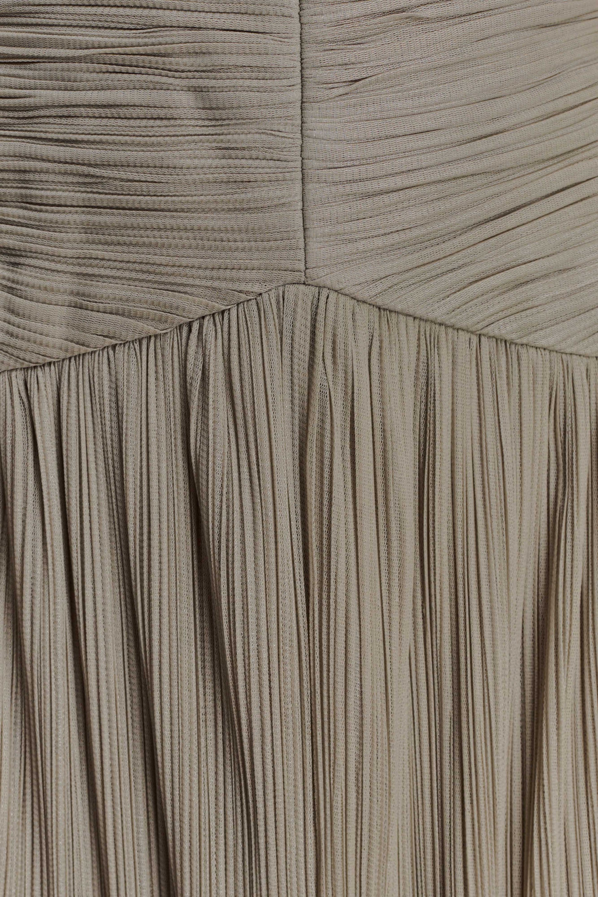 Juliette Pleated Chiffon Maxi Dress - Silver #6