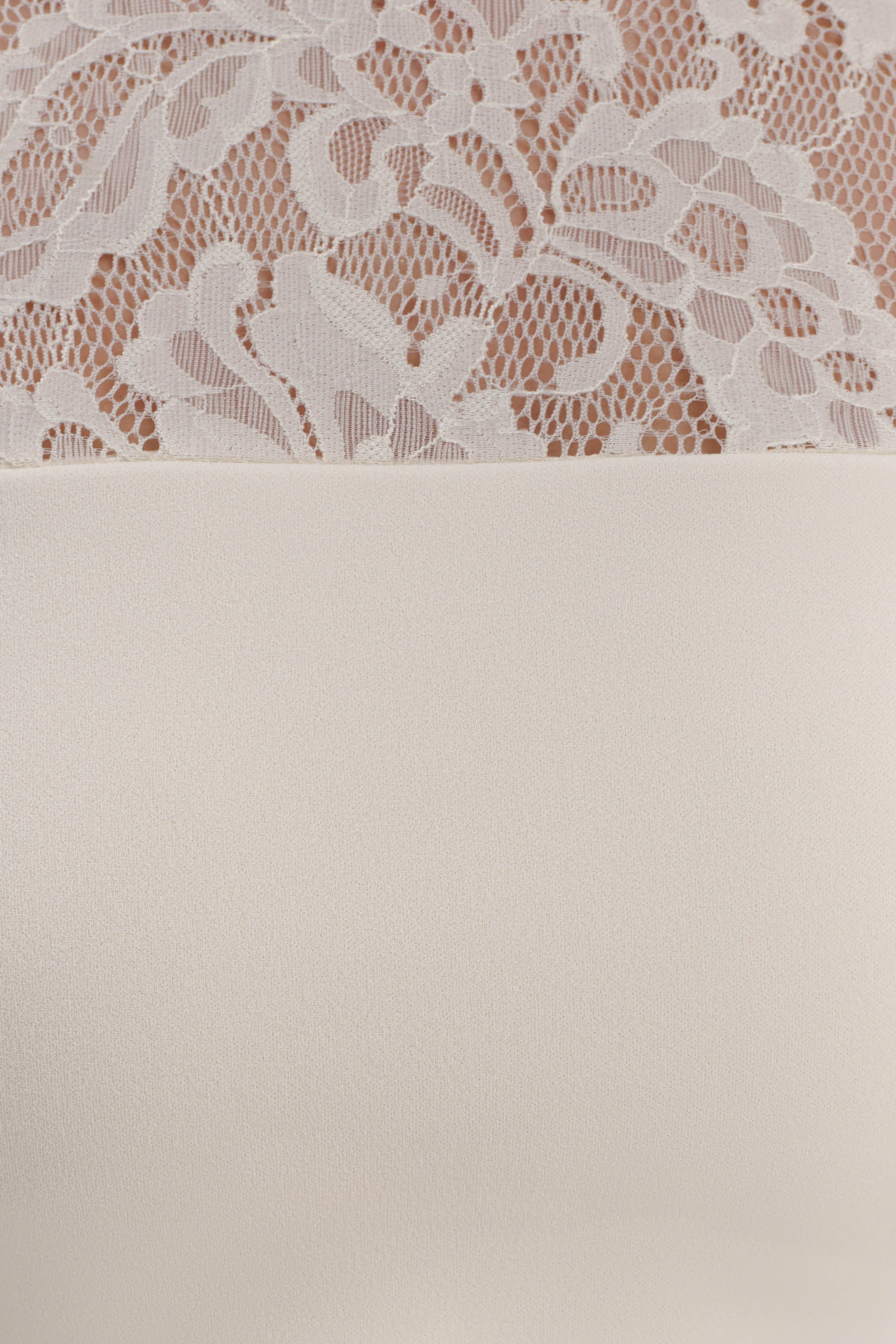 Aurelie Long Sleeve Lace Mini Dress - Ivory #6