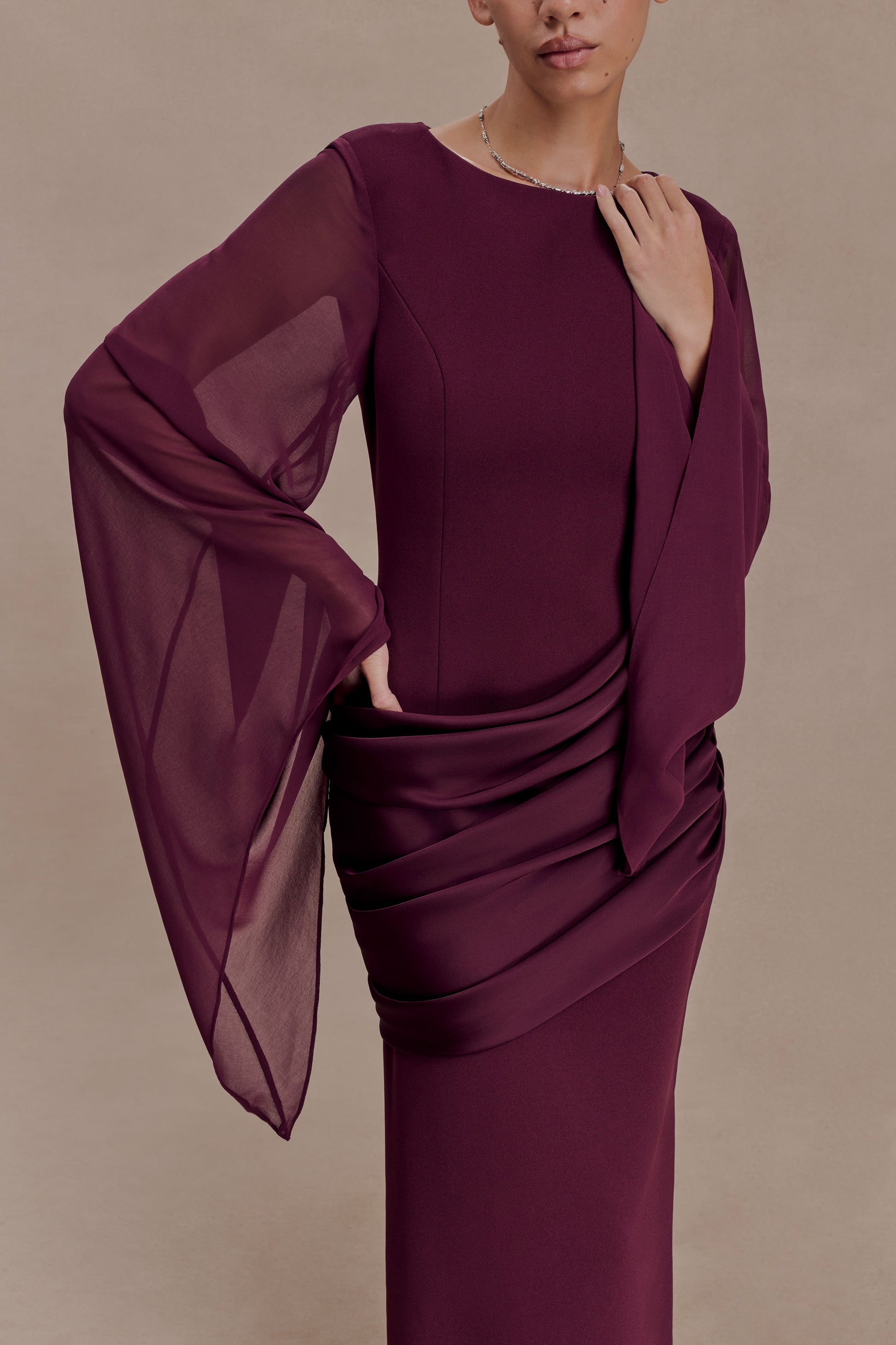 waterfall mesh maxi dress Veiled - lounging in mesh featuring the sabrina waterfall mesh maxi dress in twilight mauve #veiled