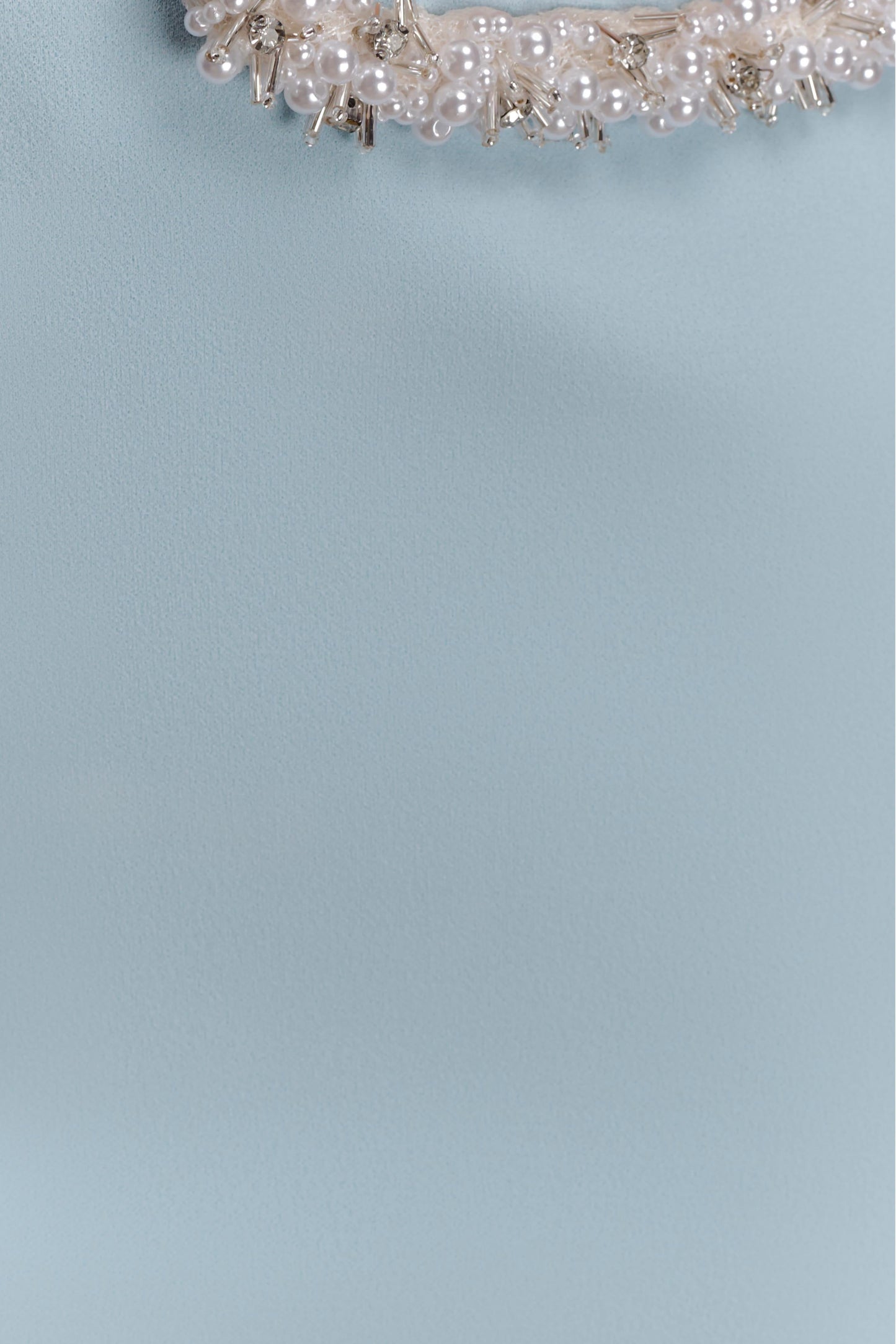 Nicole Embellished Cut Out Maxi Dress - Pale Blue