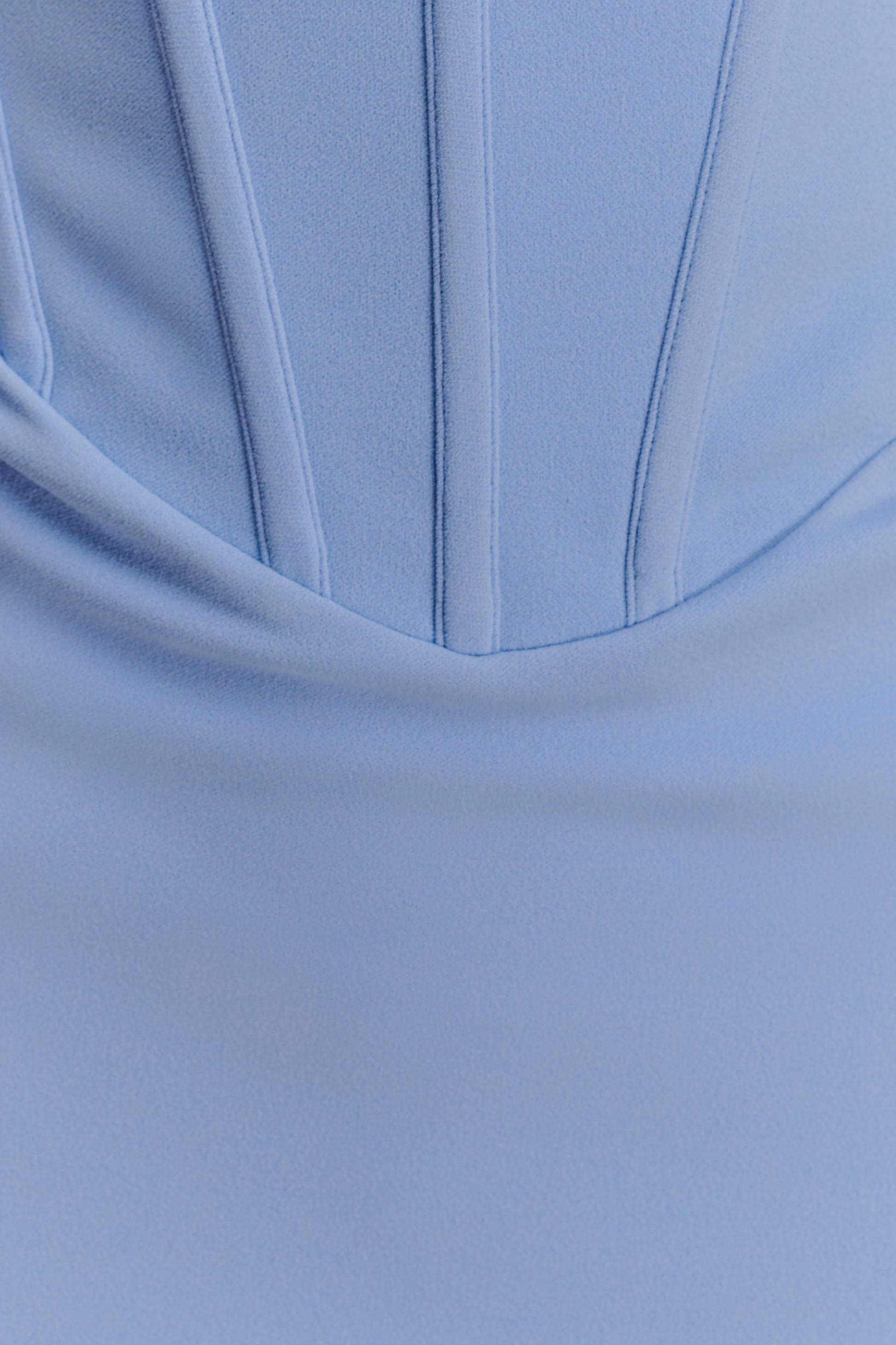 Luella Crepe Corset Maxi Dress - Cornflower Blue | MESHKI US Luella Crepe Corset Maxi Dress - Cornflower Blue | MESHKI US