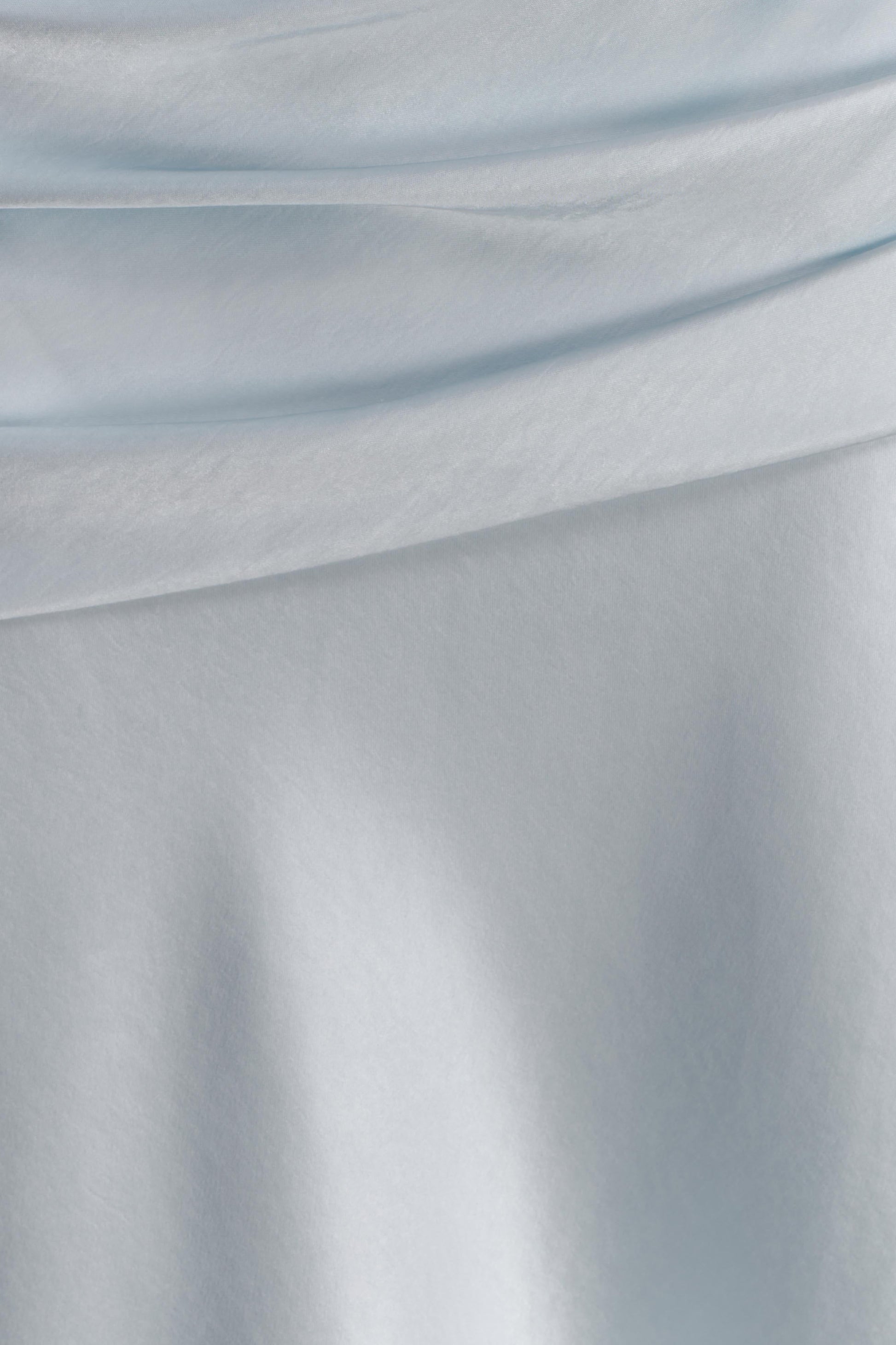 Sarah Strapless Maxi Dress With Waist Tie - Ice Blue #9