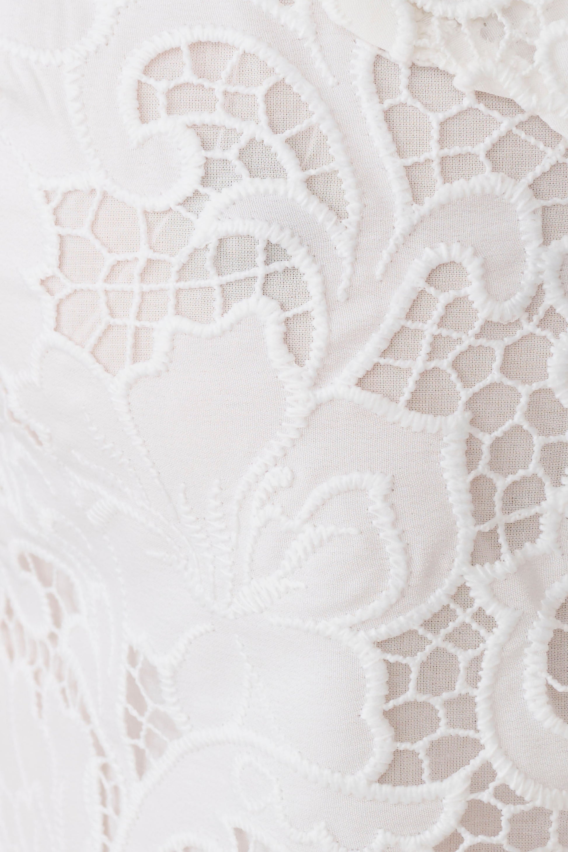 Tessa Broderie Mini Skirt - White #9