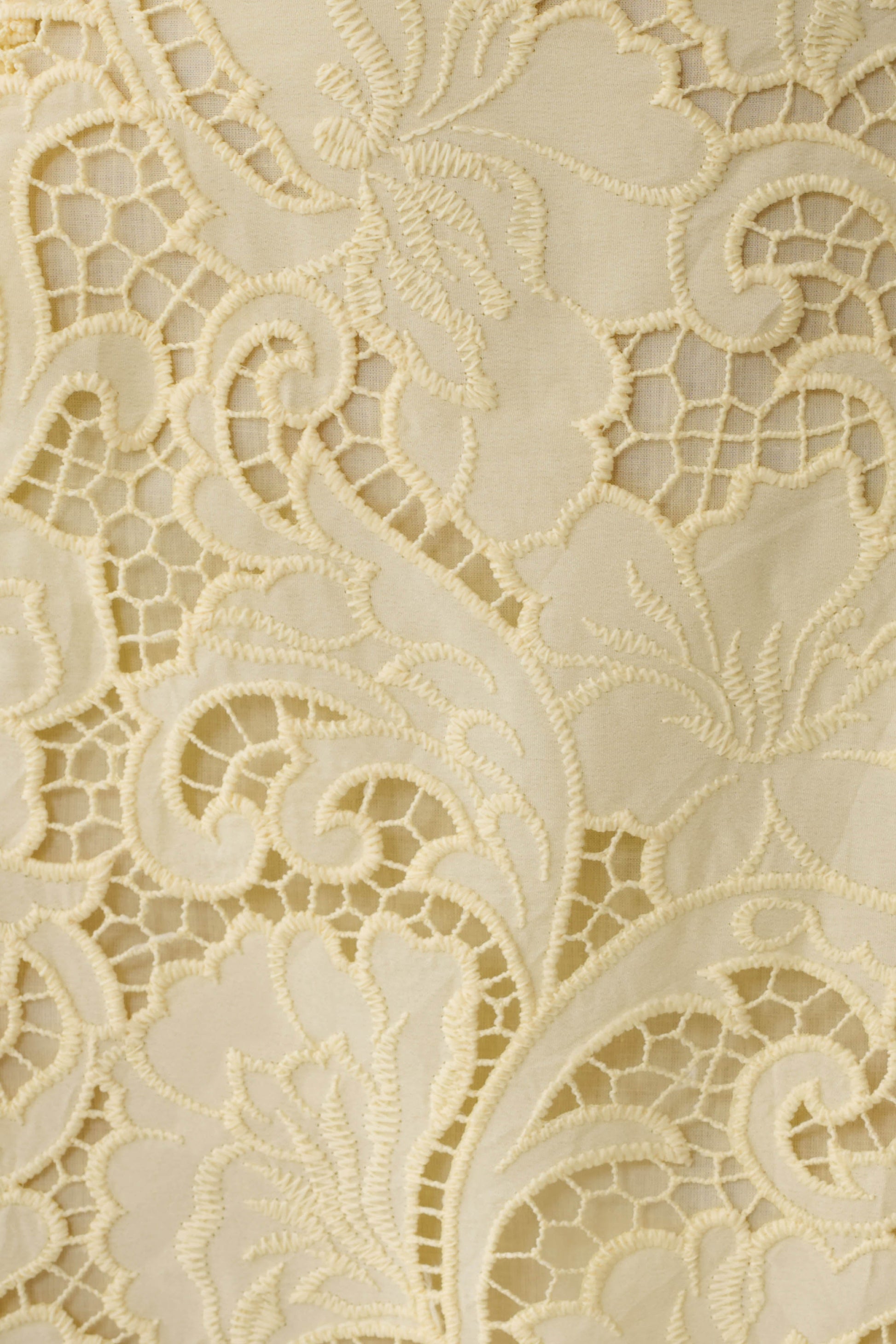 Tessa Broderie Mini Skirt - Lemon #8