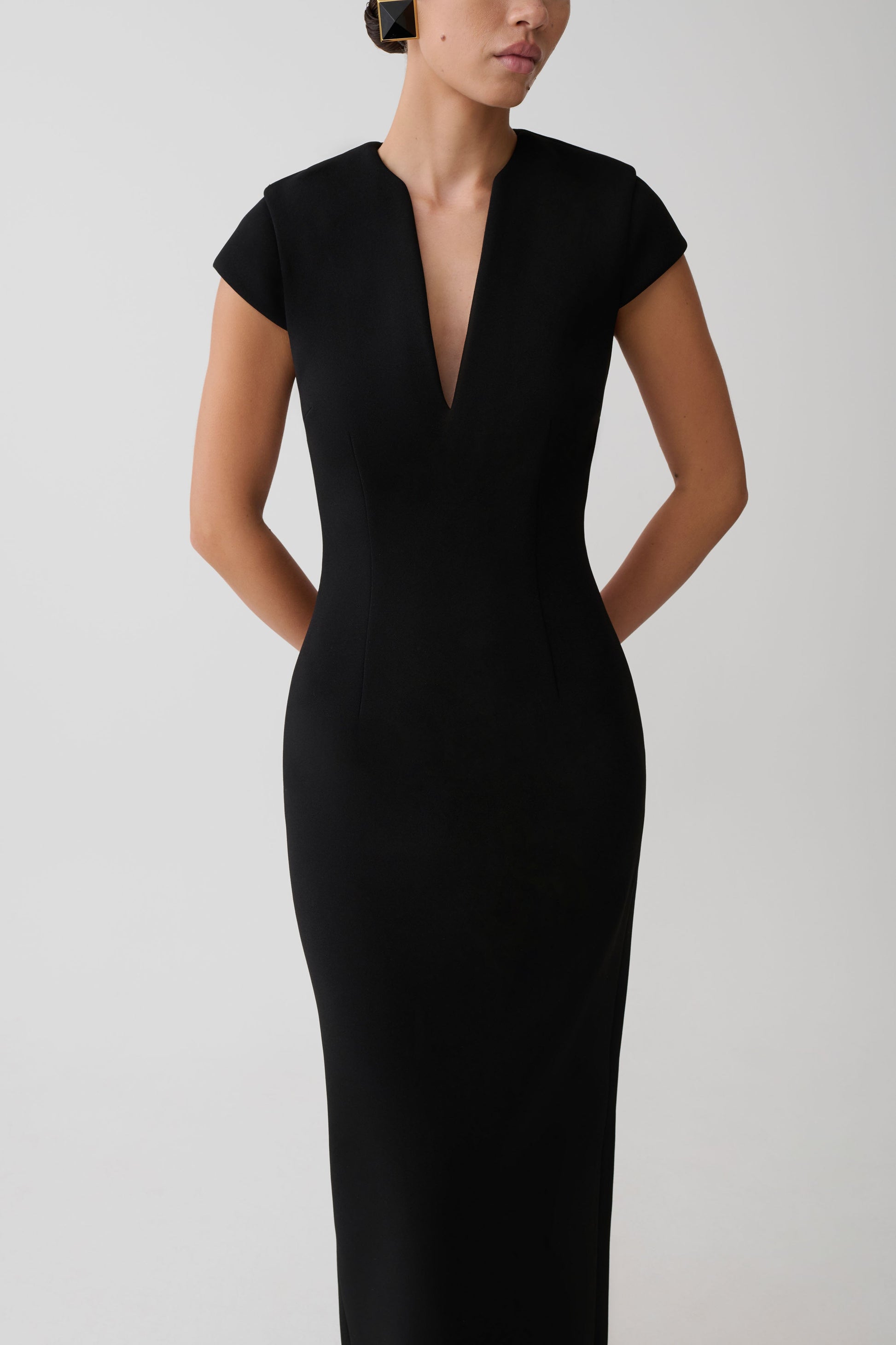 black suiting dress Brunch at Tiffany's Feather Blazer Ella Lisqu while the full 14 All-Black Outfits to Wear