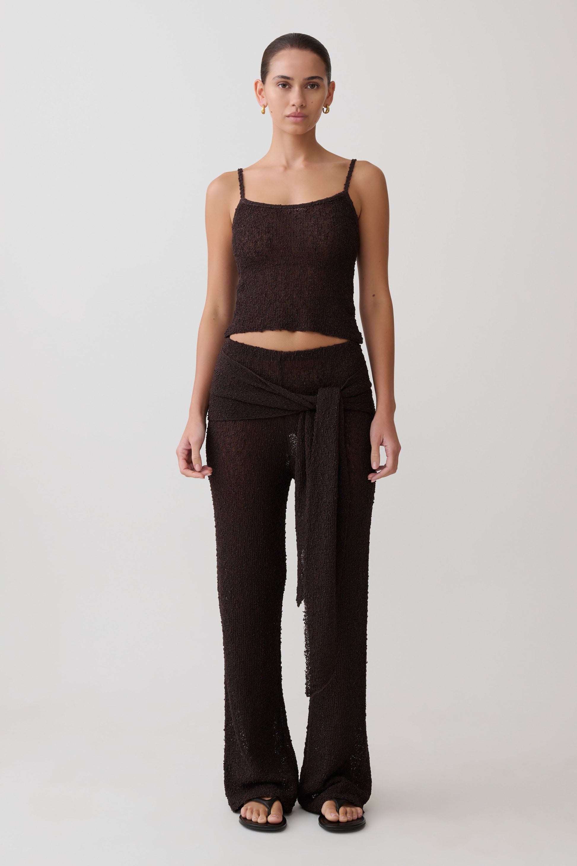 Mattais Boucle Knit Top - Dark Chocolate #6