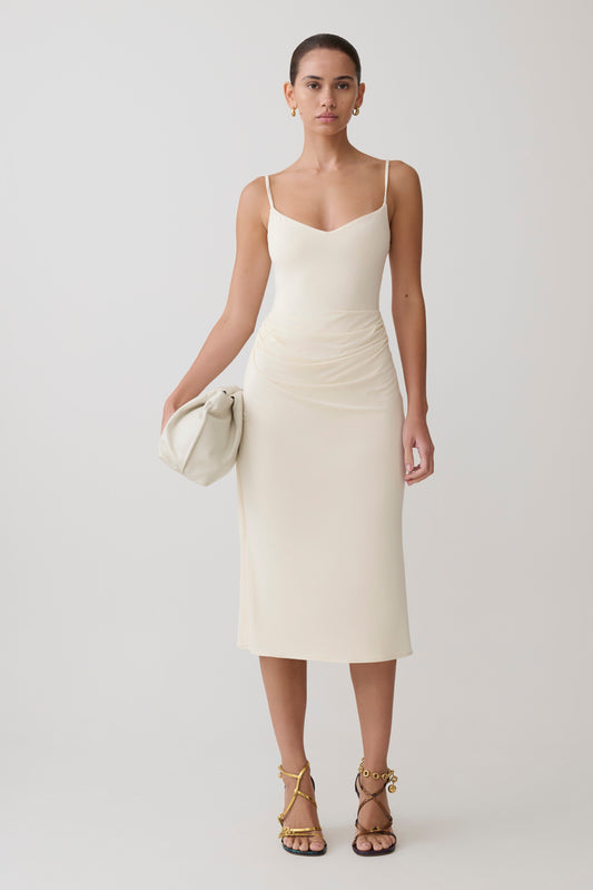 White Midi Dresses - Shop Online | MESHKI US White Midi Dresses - Shop Online | MESHKI US