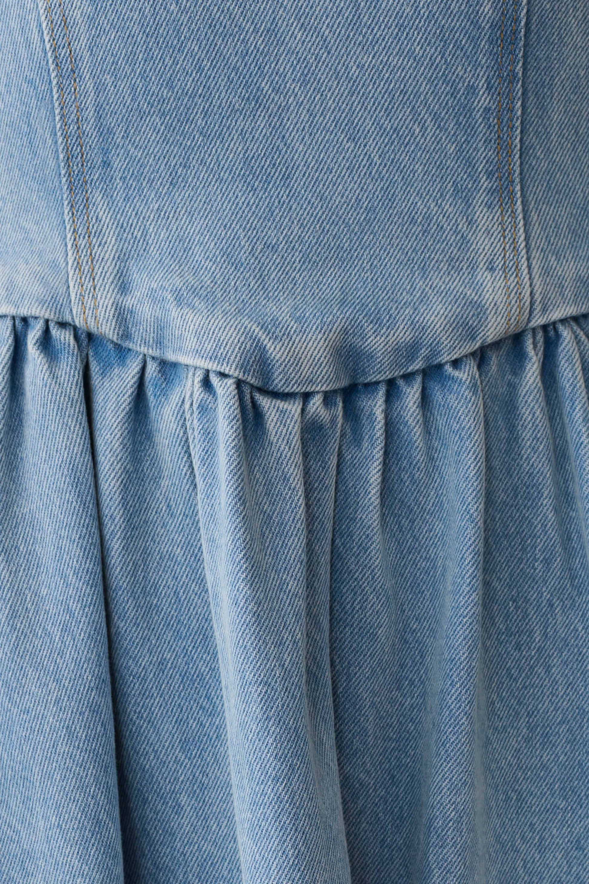 Miller Denim Halter Midi Dress - Classic Blue #7