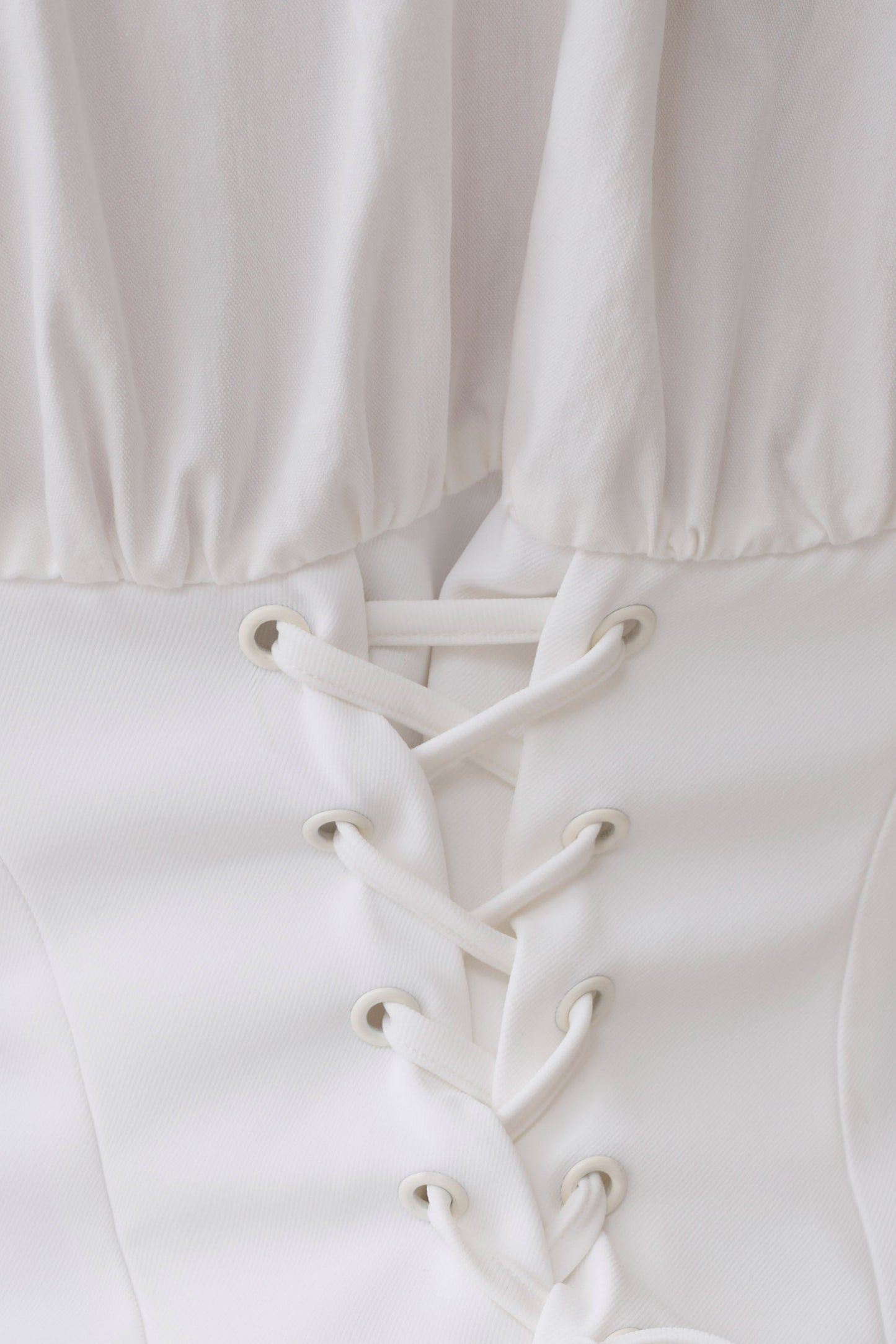 Noelia Tie Back Short Sleeve Shirt - White